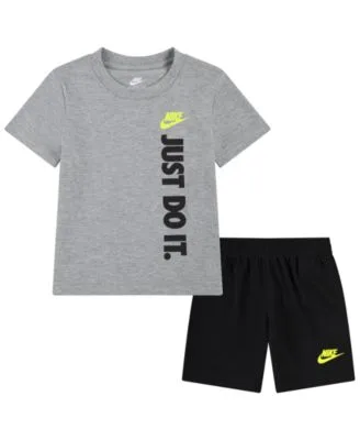 Just Do It Short Sleeve T-Shirt Shorts 2 Piece Set by Nike