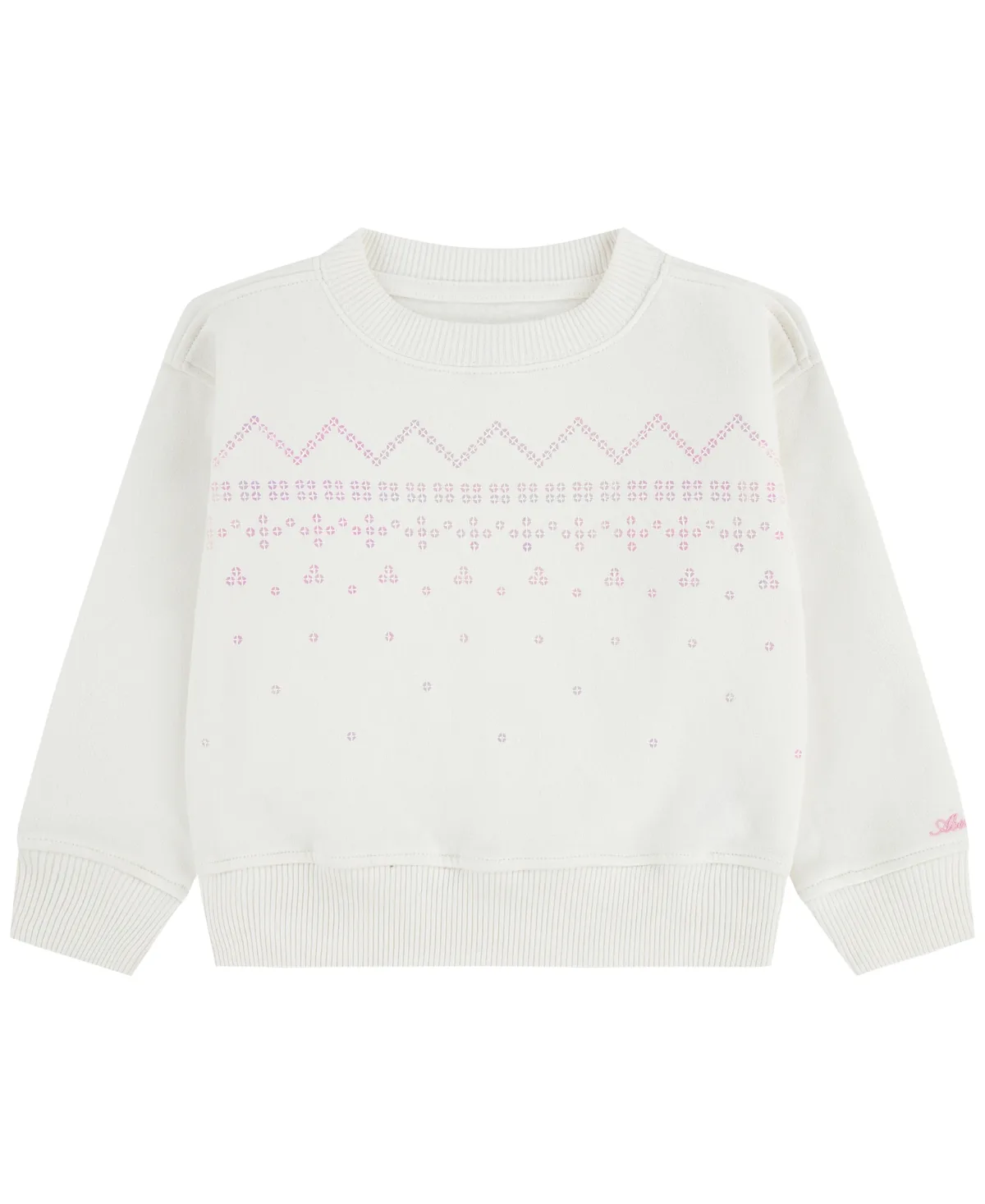 Embroidered Logo Fleece Crew by Abercrombie Kids