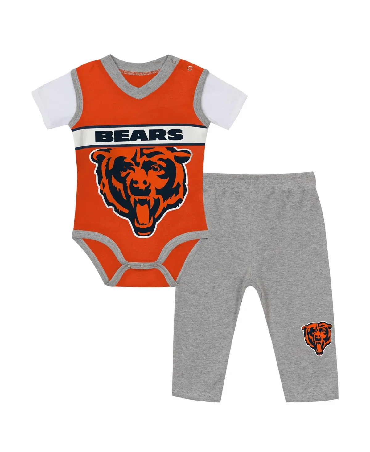 Outerstuff Chicago Bears Jersey Bodysuit and Pants, 2-Piece Set by Outerstuff