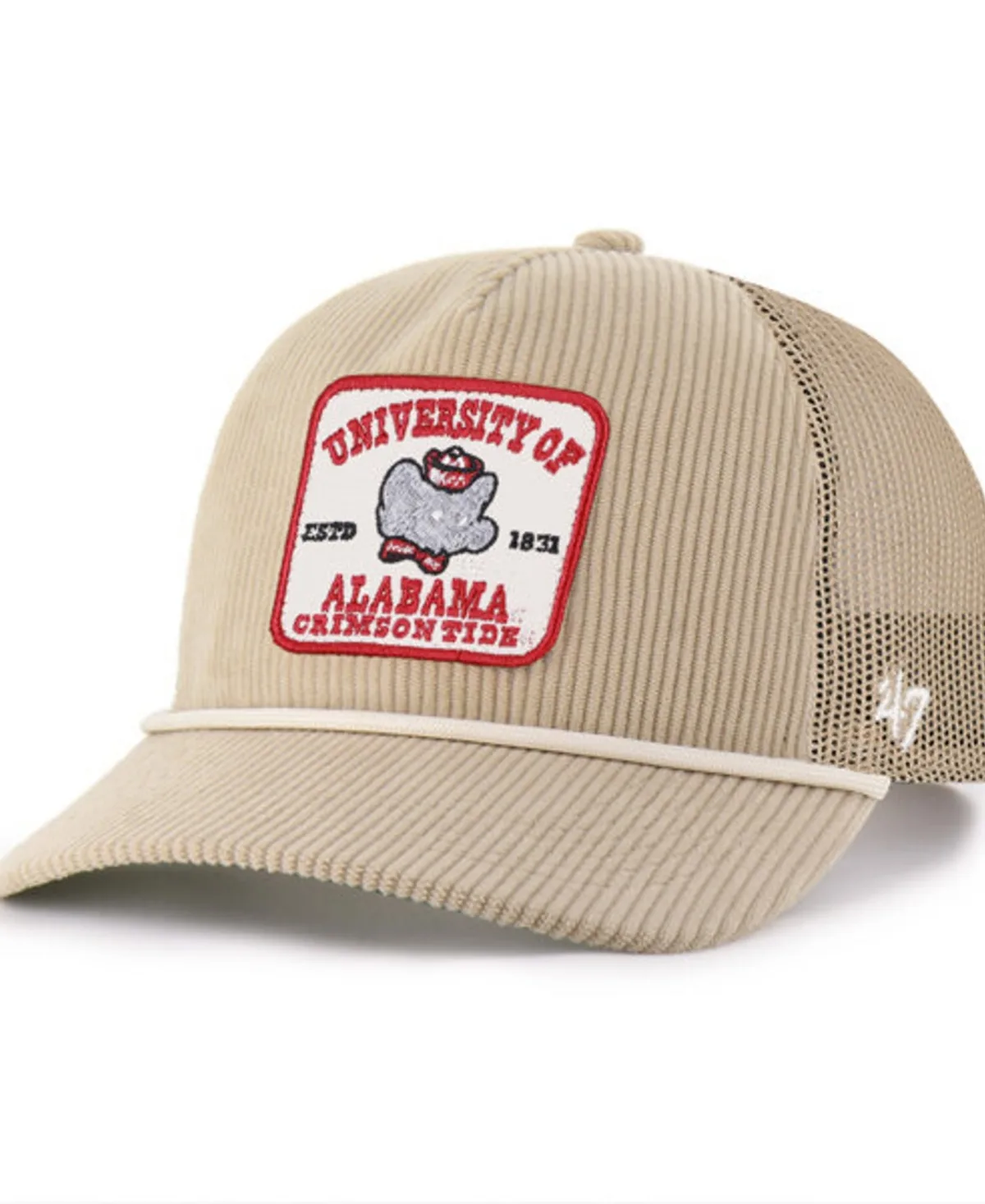 47 Brand Alabama Crimson Tide Cordlandia Hitch Adjustable Hat by 47 Brand