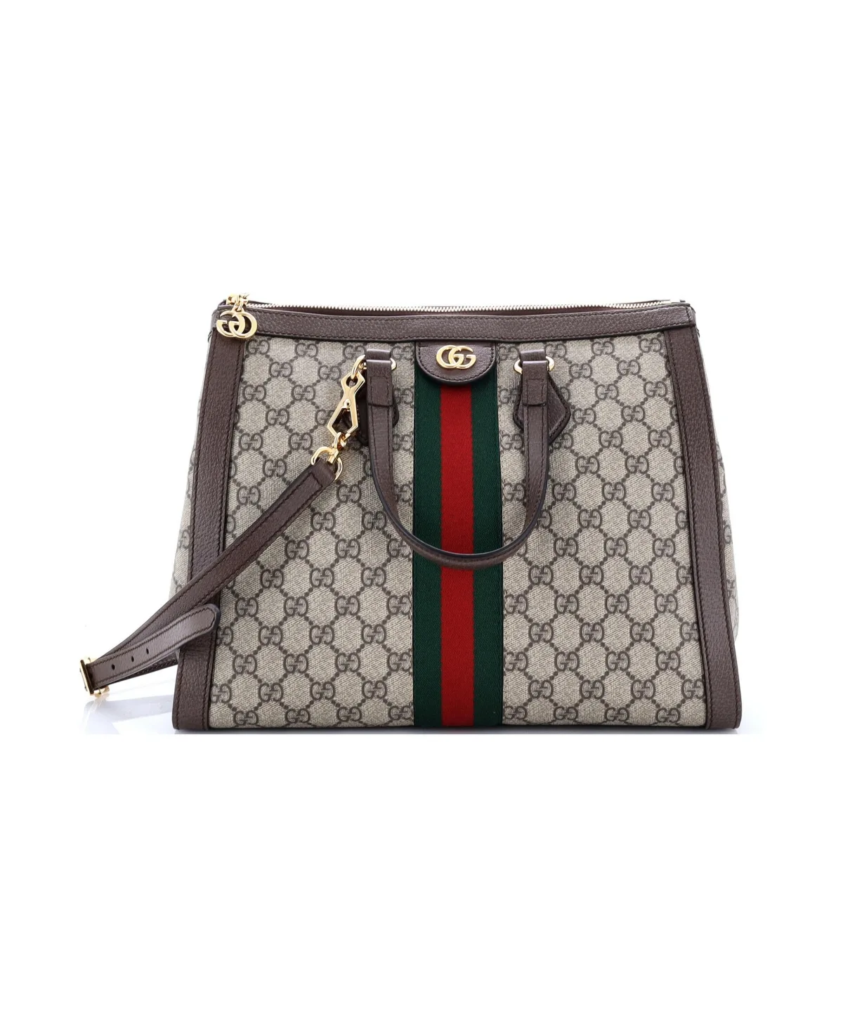 Pre-Owned Medium Ophidia Top Handle Tote Gg Coated Canvas by Gucci