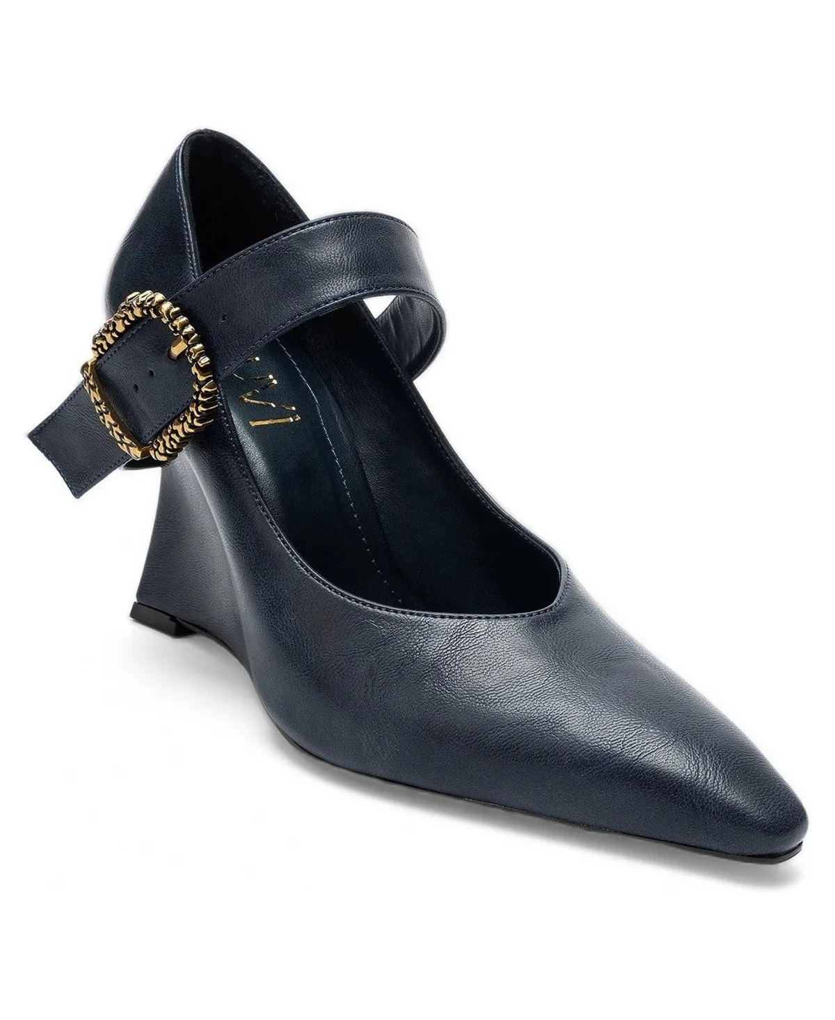 Prologue Shoes Lyons Buckled Wedge Pump by Prologue Shoes