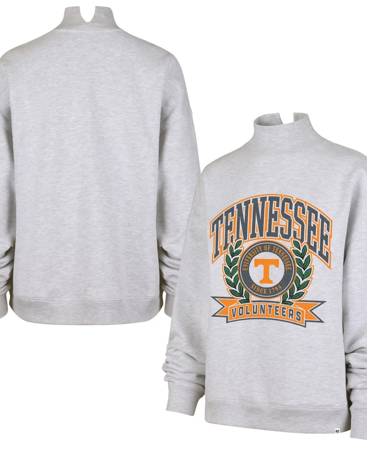Tennessee Volunteers Laurel Arch Mock Neck Sweatshirt by 47 Brand