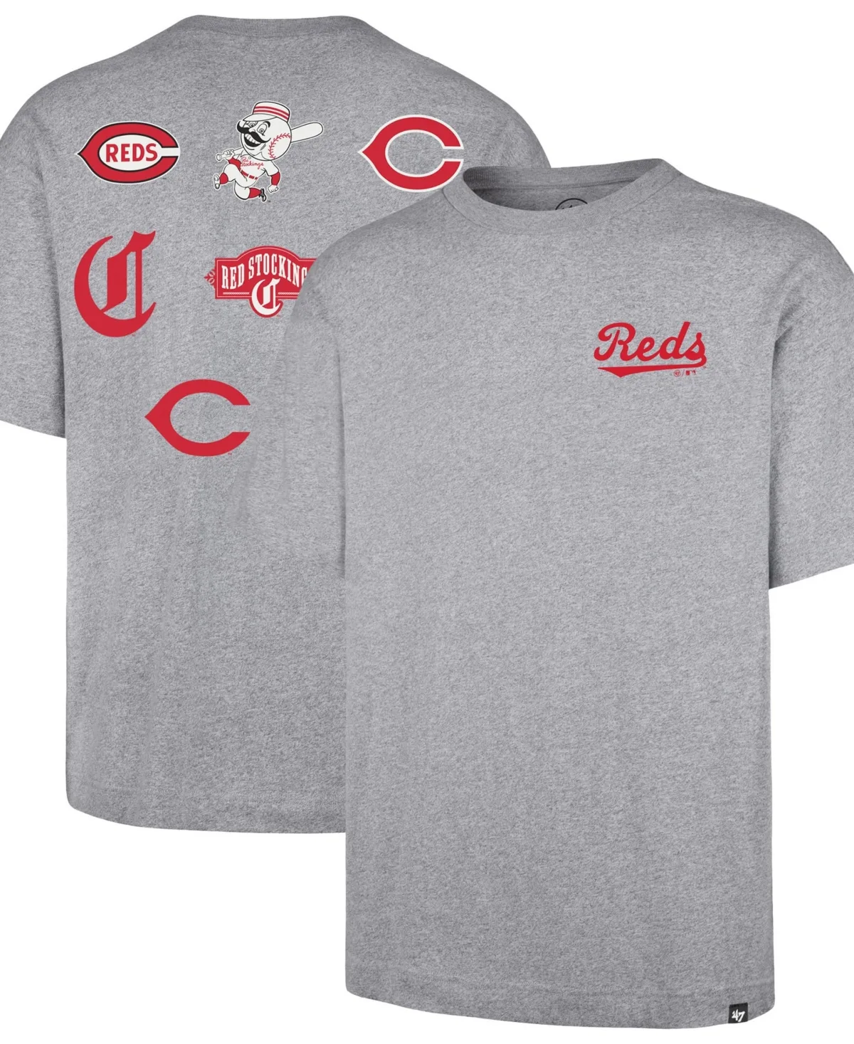 47 Brand Cincinnati Reds History Lock Foundation T-Shirt by 47 Brand