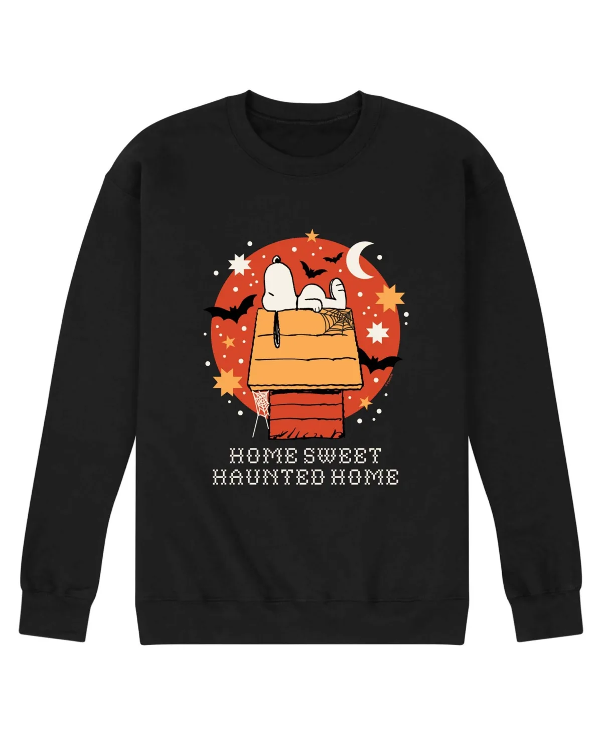 Airwaves Snoopy Home Sweet Haunted Home Halloween Fleece Sweatshirt by Airwaves