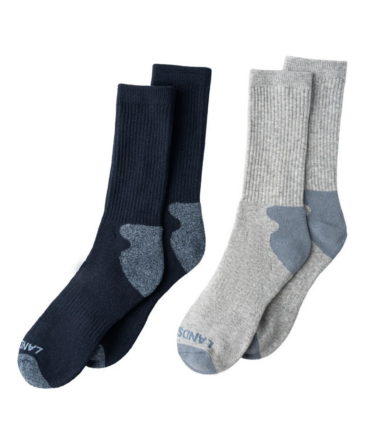 Lands End Wool Blend Boot Socks, 2-Pair Pack by Lands' End