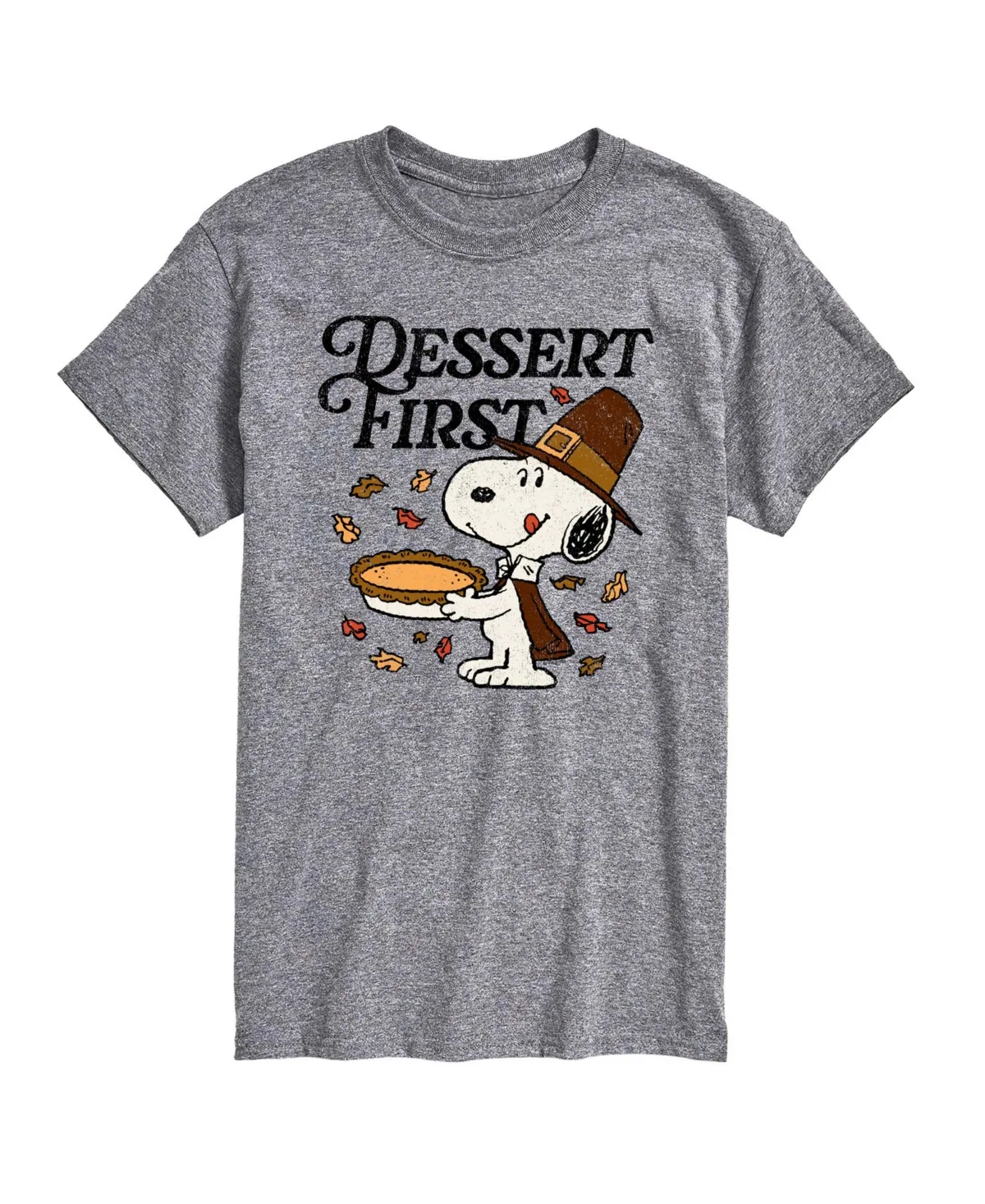 Dessert First Thanksgiving Snoopy Graphic T-Shirt
