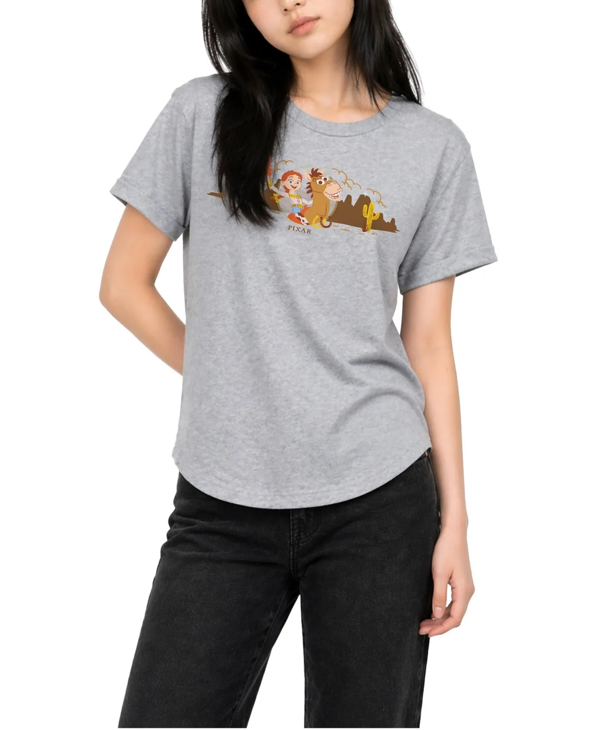 Toy Story Jessie and Bullseye Graphic Short-Sleeve Relaxed Fit T-Shirt by Toy Story
