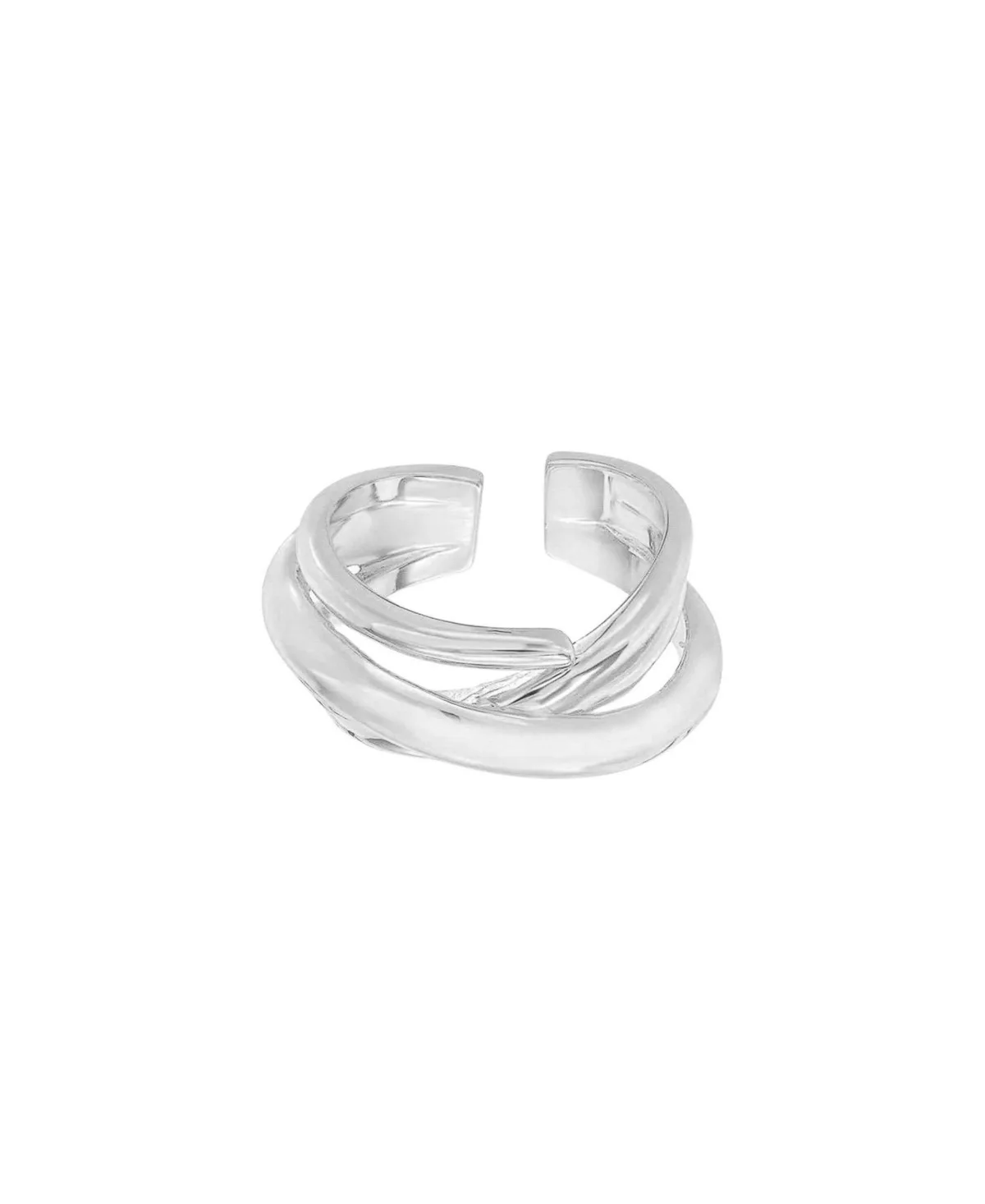 Josh & Chloe Adjustable Coco Abstract Intertwined Geometric Ring by Chloé