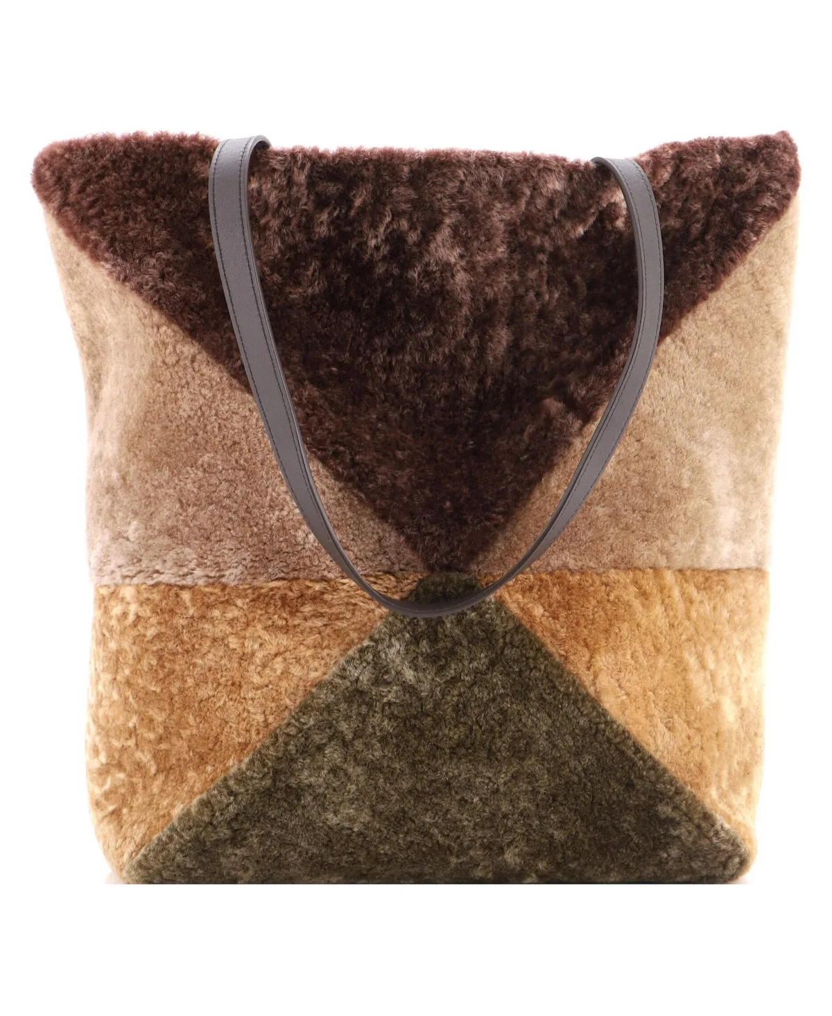 Pre-Owned Large Puzzle Fold Tote Shearling by LOEWE
