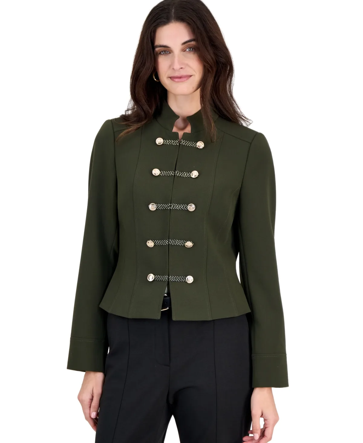Tahari Asl Cropped Military-Collar Jacket by Tahari