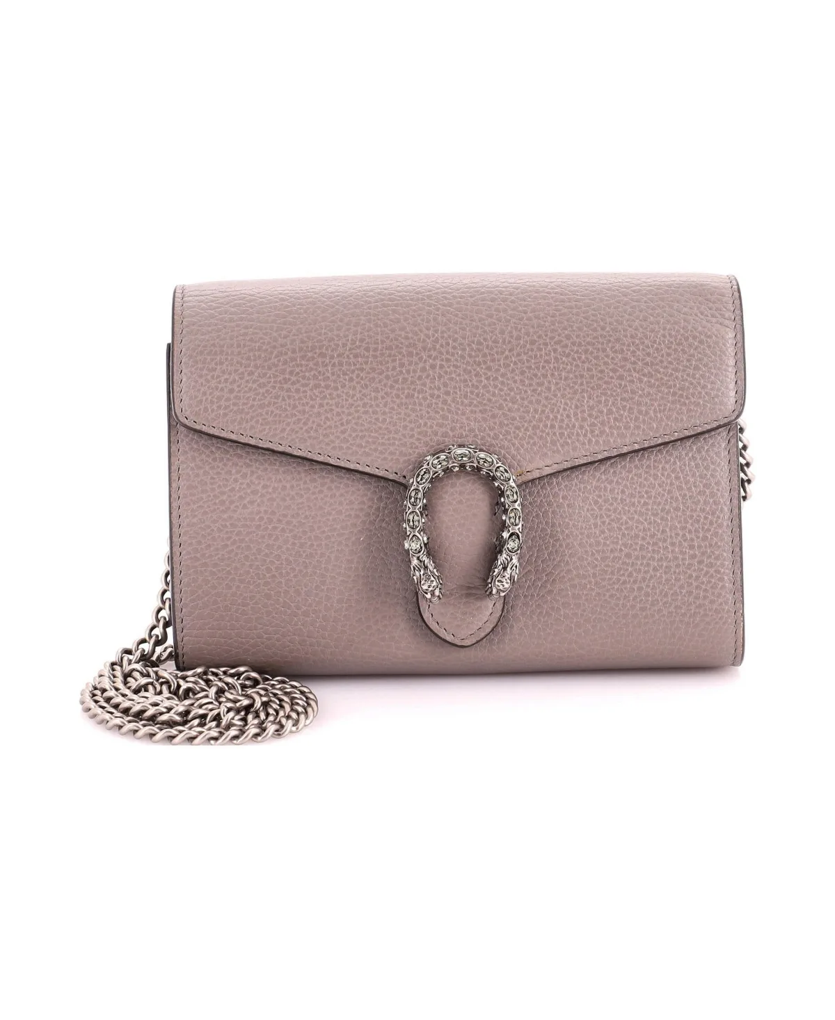 Pre-Owned Gucci Small Dionysus Chain Wallet Leather with Embellished Detail by Gucci