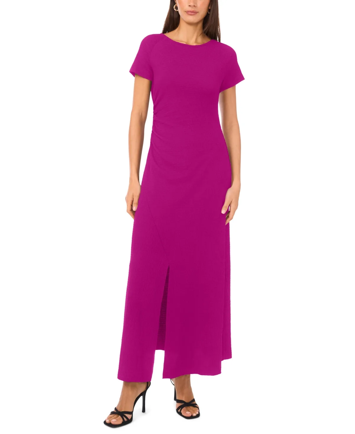 Crewneck Short-Sleeve Dress by Vince Camuto