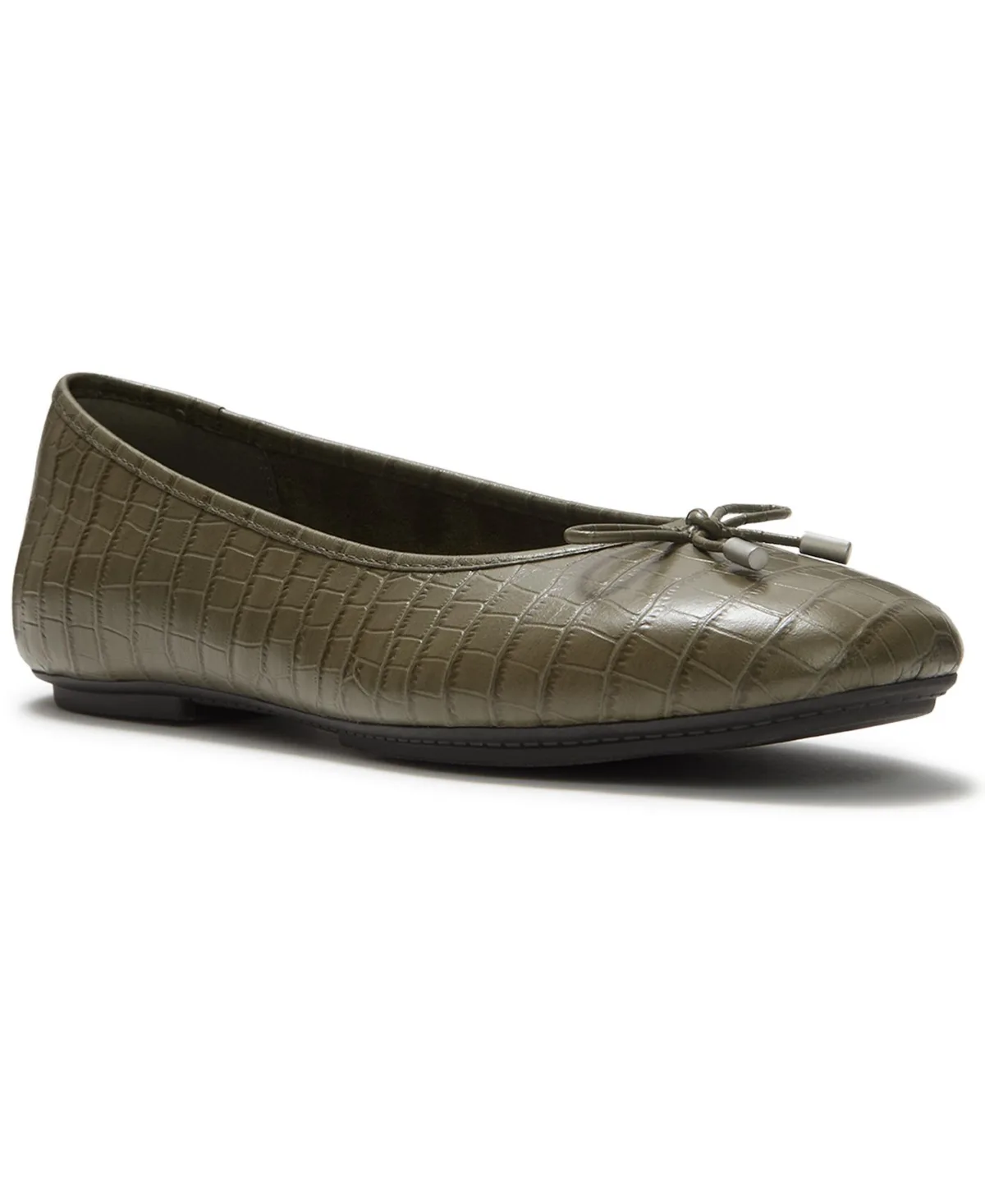 Delicato Crocodile Arch Support Ballet Flats by FitFlop