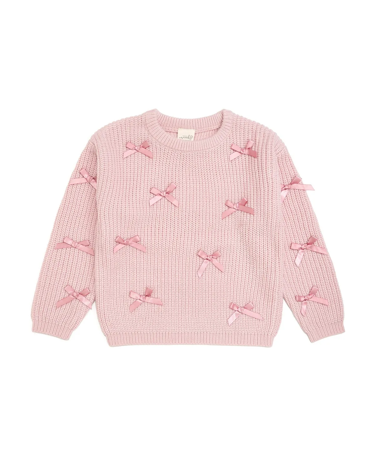 Satin Bows Knit Sweater by Sweet Wink