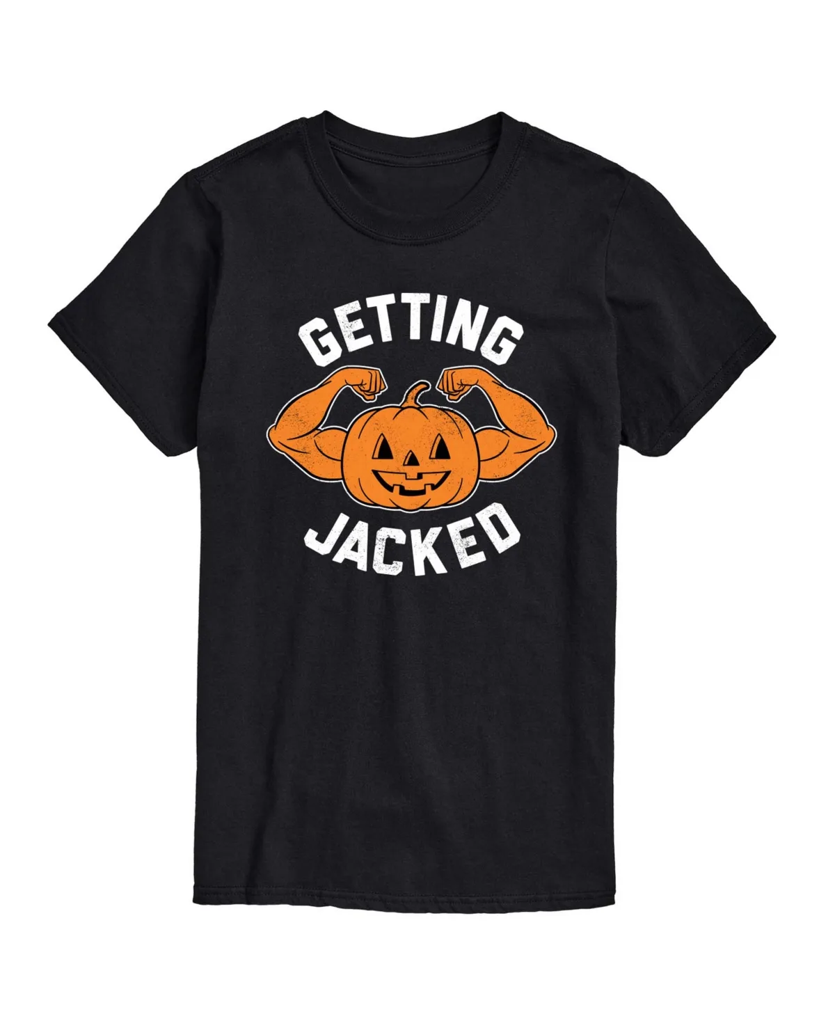 Getting Jacked Pumpkin Halloween Graphic T-Shirt by Airwaves