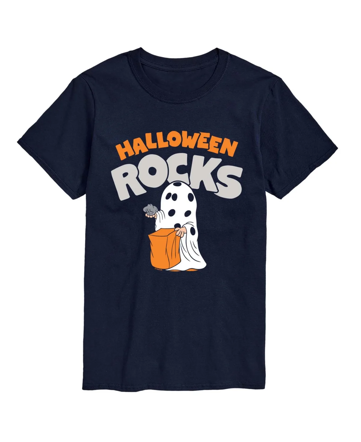Halloween Rocks Ghost Graphic Crewneck T-Shirt