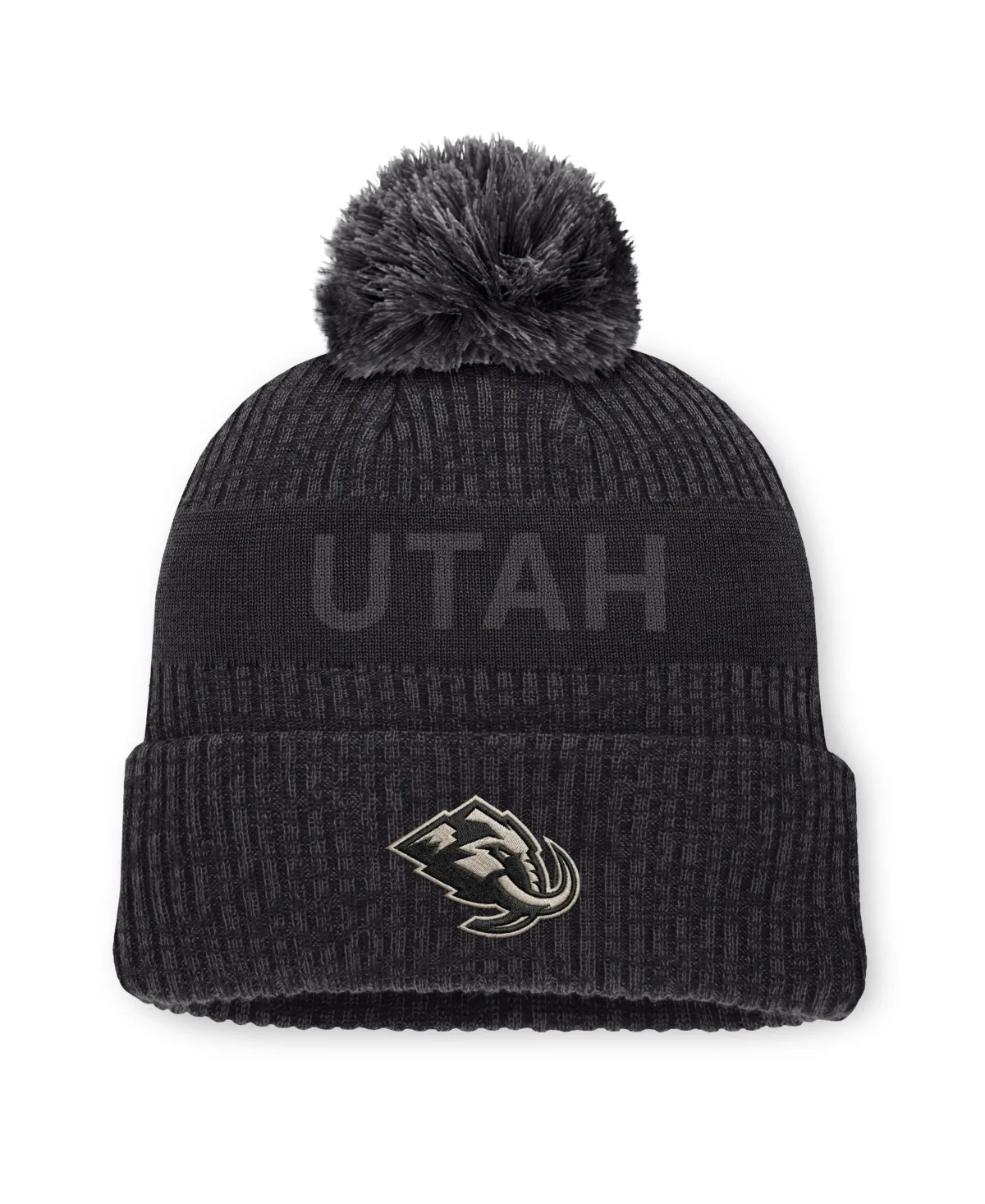 Utah Mammoth Road Phantom Cuffed Knit with Pom Hat by Fanatics