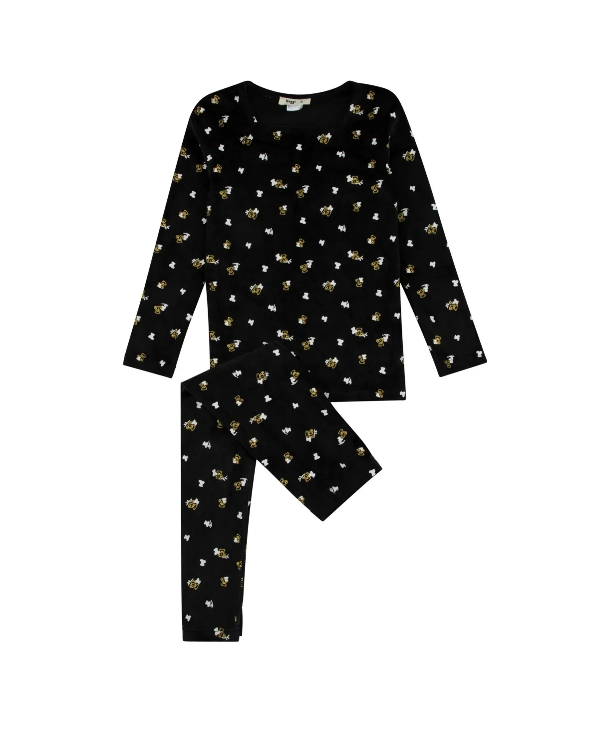 Velour Teddy Printed 2-Piece Loungewear Set by Noggiwear