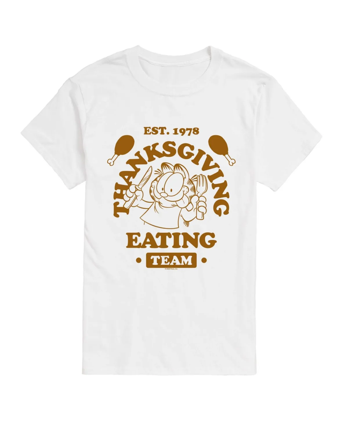 Thanksgiving Eating Team Regular Fit Graphic T-Shirt by Airwaves