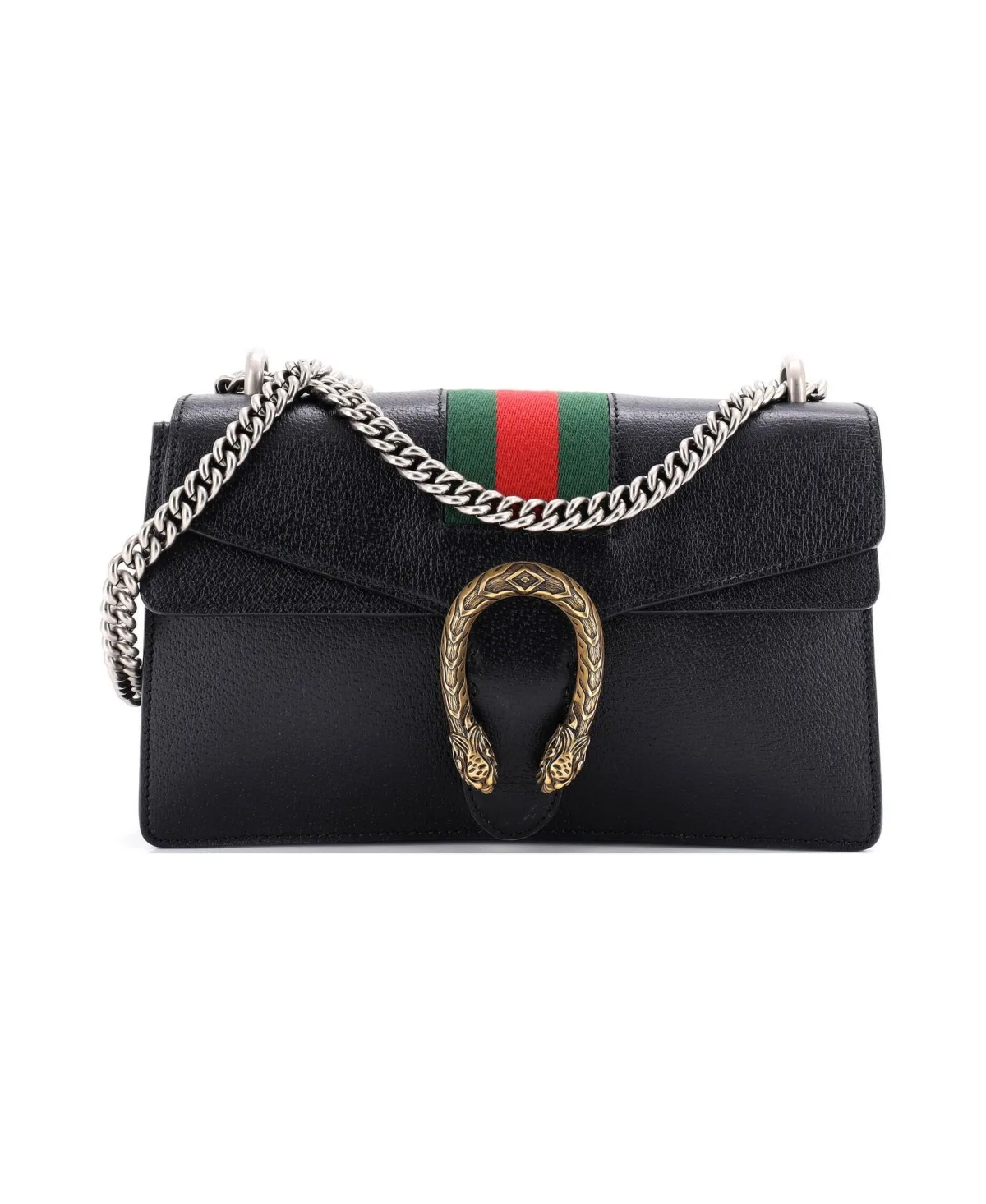 Pre-Owned Small Web Dionysus Bag Leather by Gucci