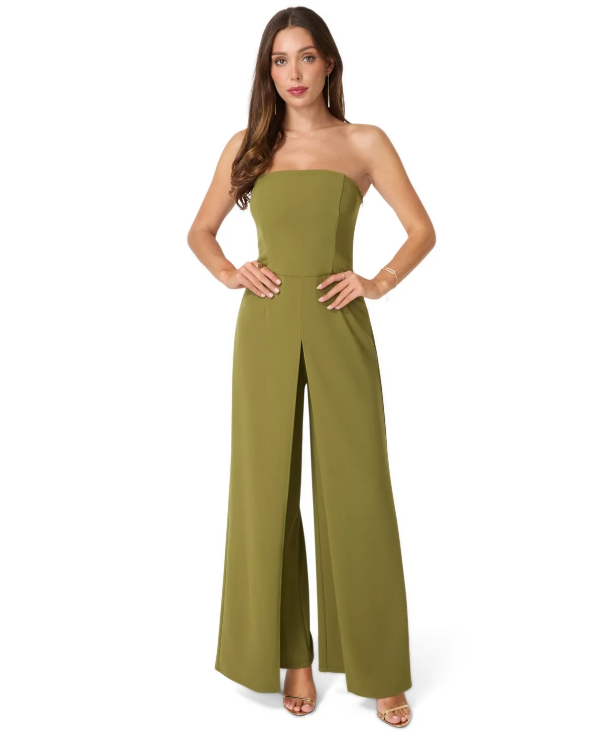 Strapless Jumpsuit by bebe