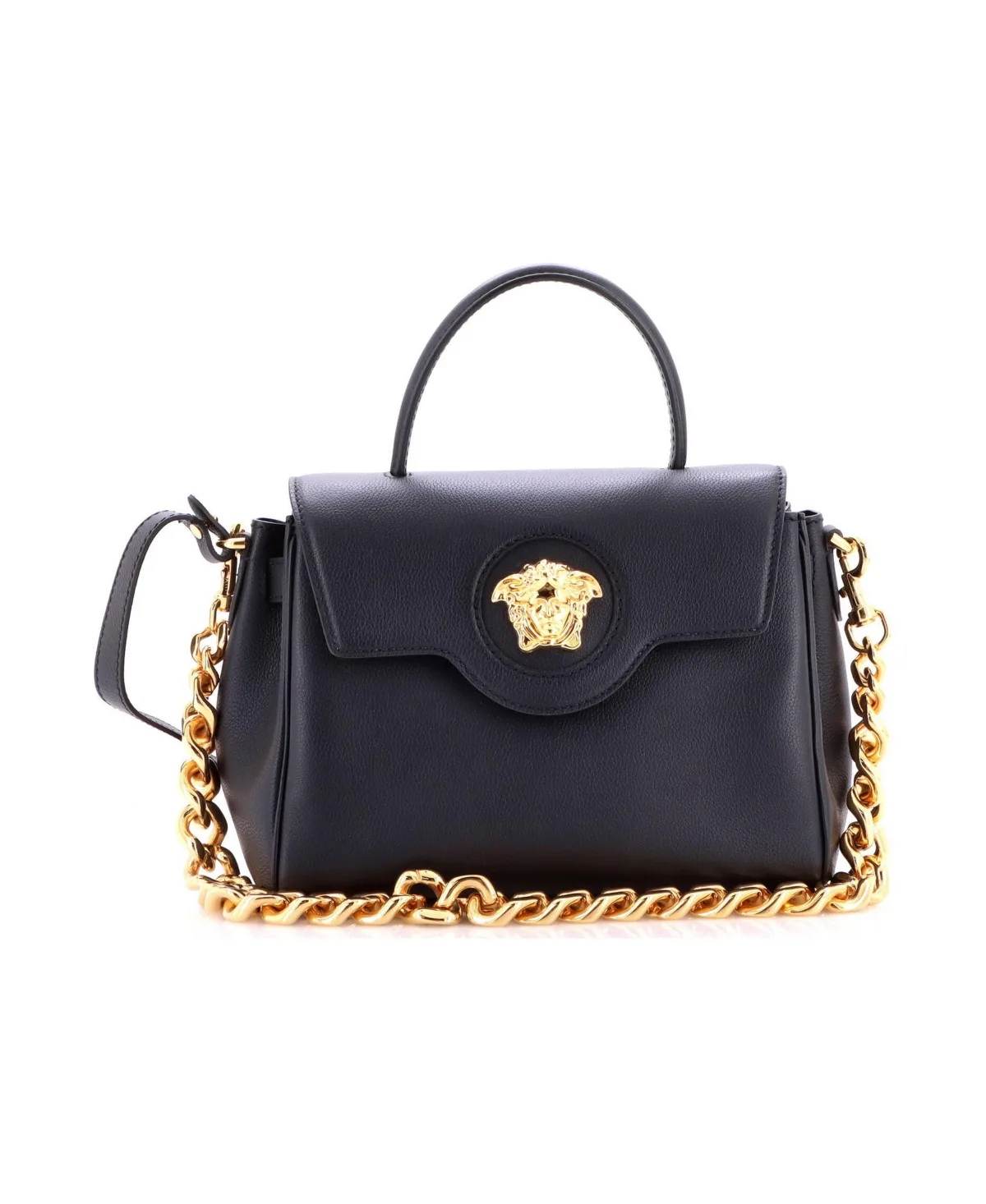 Pre-Owned Medium La Medusa Top Handle Bag Leather by Versace