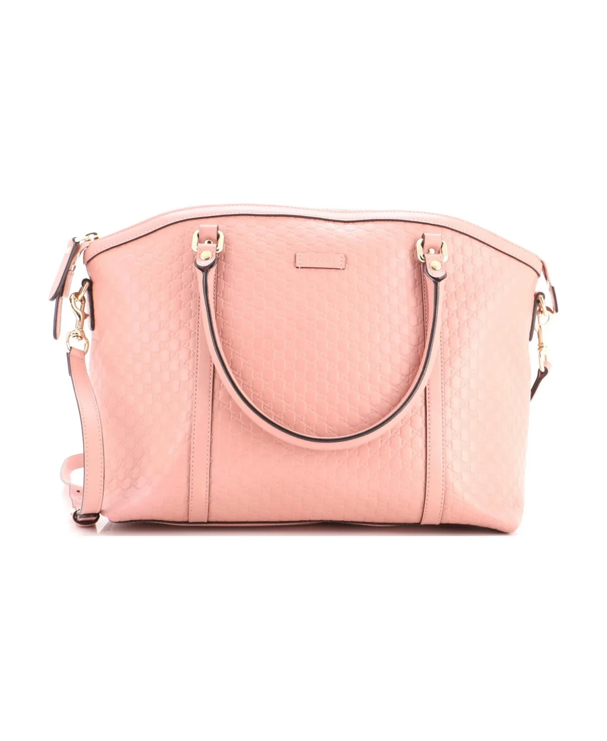Pre-Owned Gucci Medium Britt Convertible Dome Satchel Microguccissima Leather by Gucci