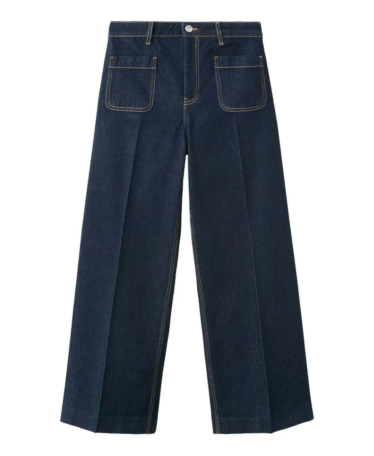 High-Rise Wide-Leg Jeans by Mango