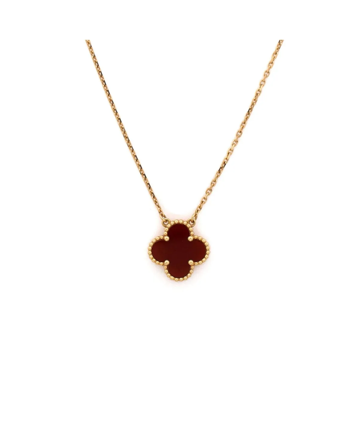 Pre-Owned Van Cleef and Arpels Vintage Alhambra Pendant Necklace - 18k Yellow Gold by Pre Owned Van Cleef & Arpels