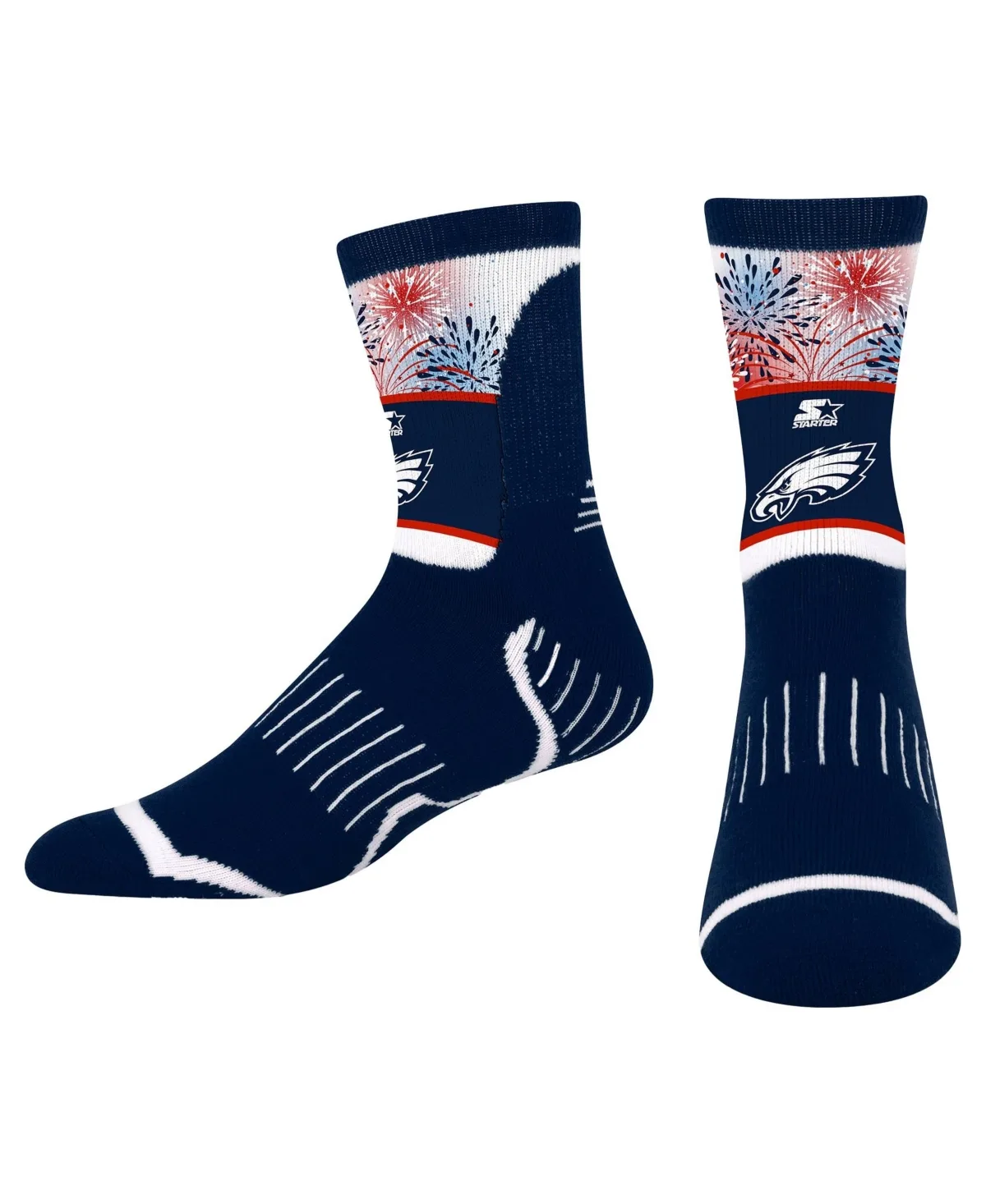 Philadelphia Eagles Americana Firework Crew Socks by Starter