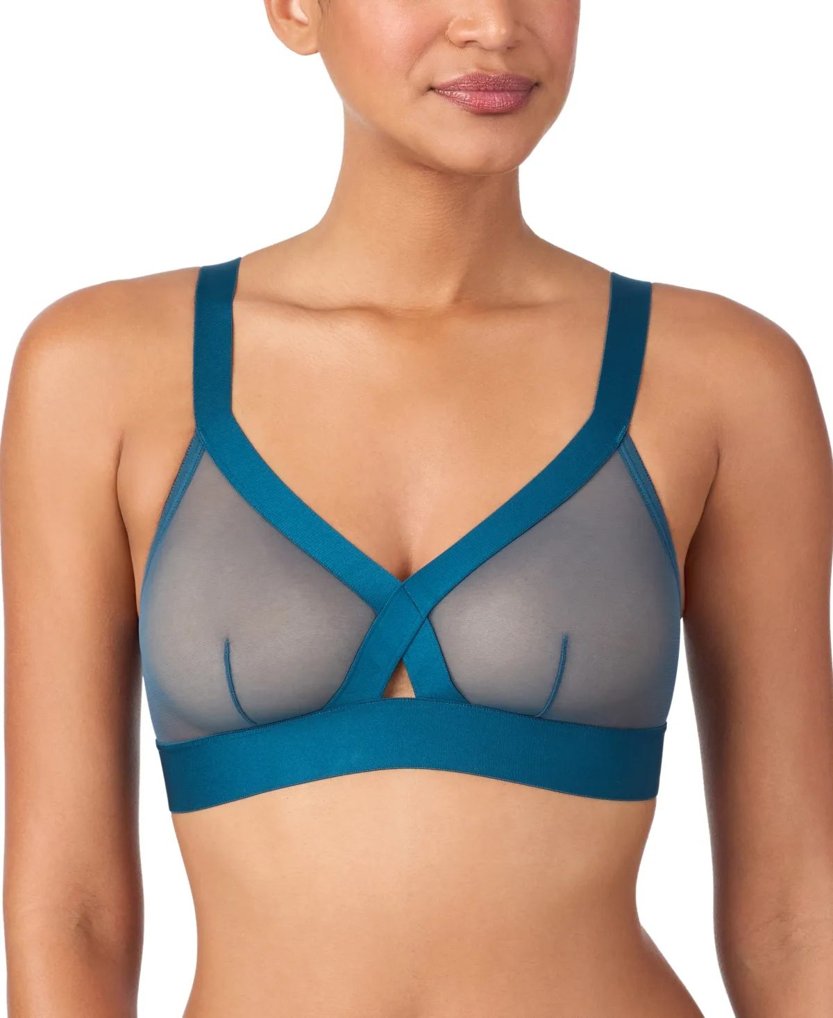 Sheers Unlined Mesh Bralette Bra DK4084