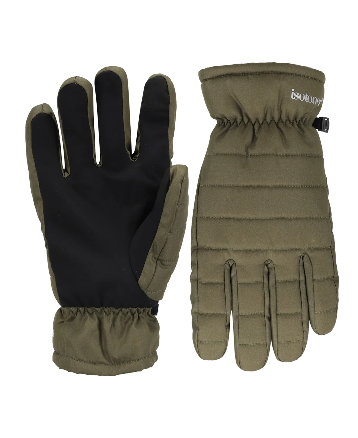Channel Touchscreen Quilted Insulated Gloves by Isotoner Signature