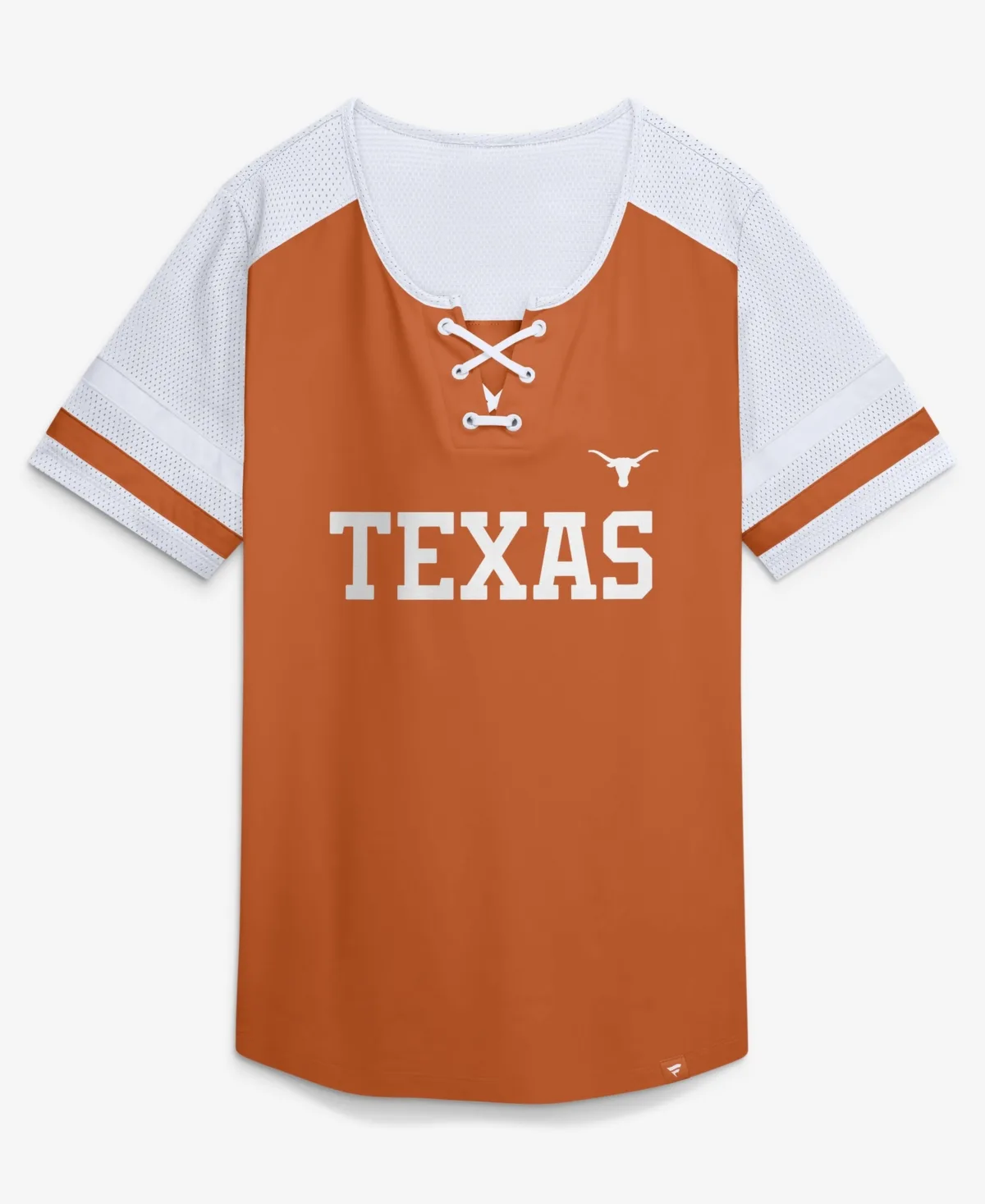 Texas Longhorns Power Play Athena Lace-Up T-Shirt by Fanatics