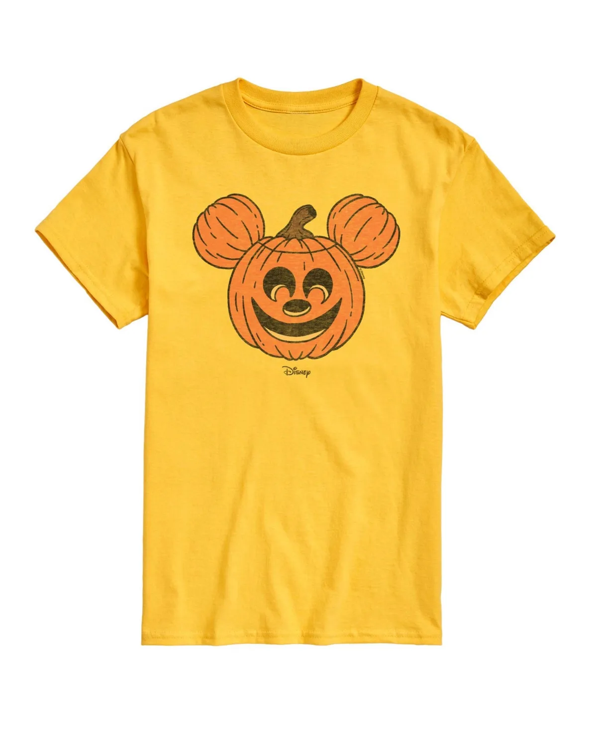 Mickey Mouse Pumpkin Graphic Short Sleeve Crewneck T-Shirt