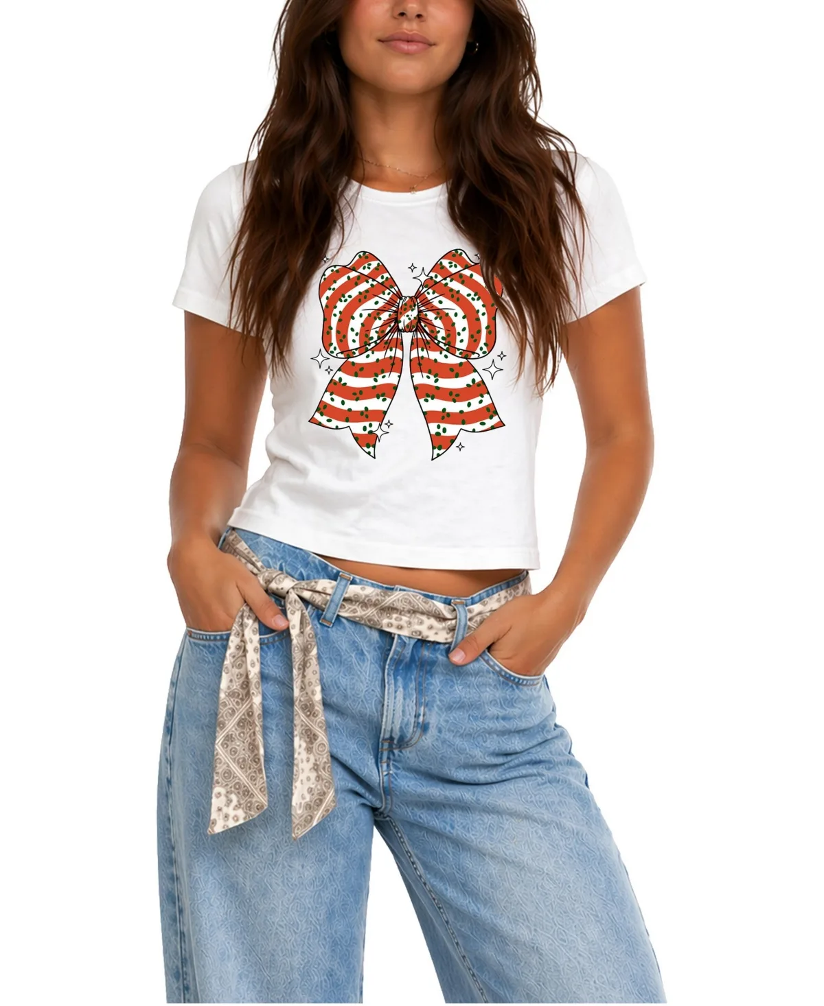 Cropped Graphic T-Shirt