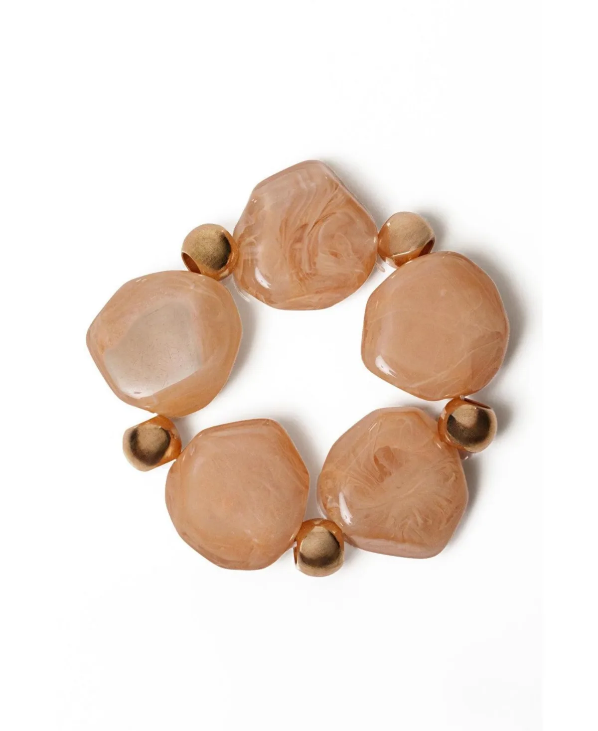 Oversized Marble Resin Slip-On Bracelet by Jluxlabel