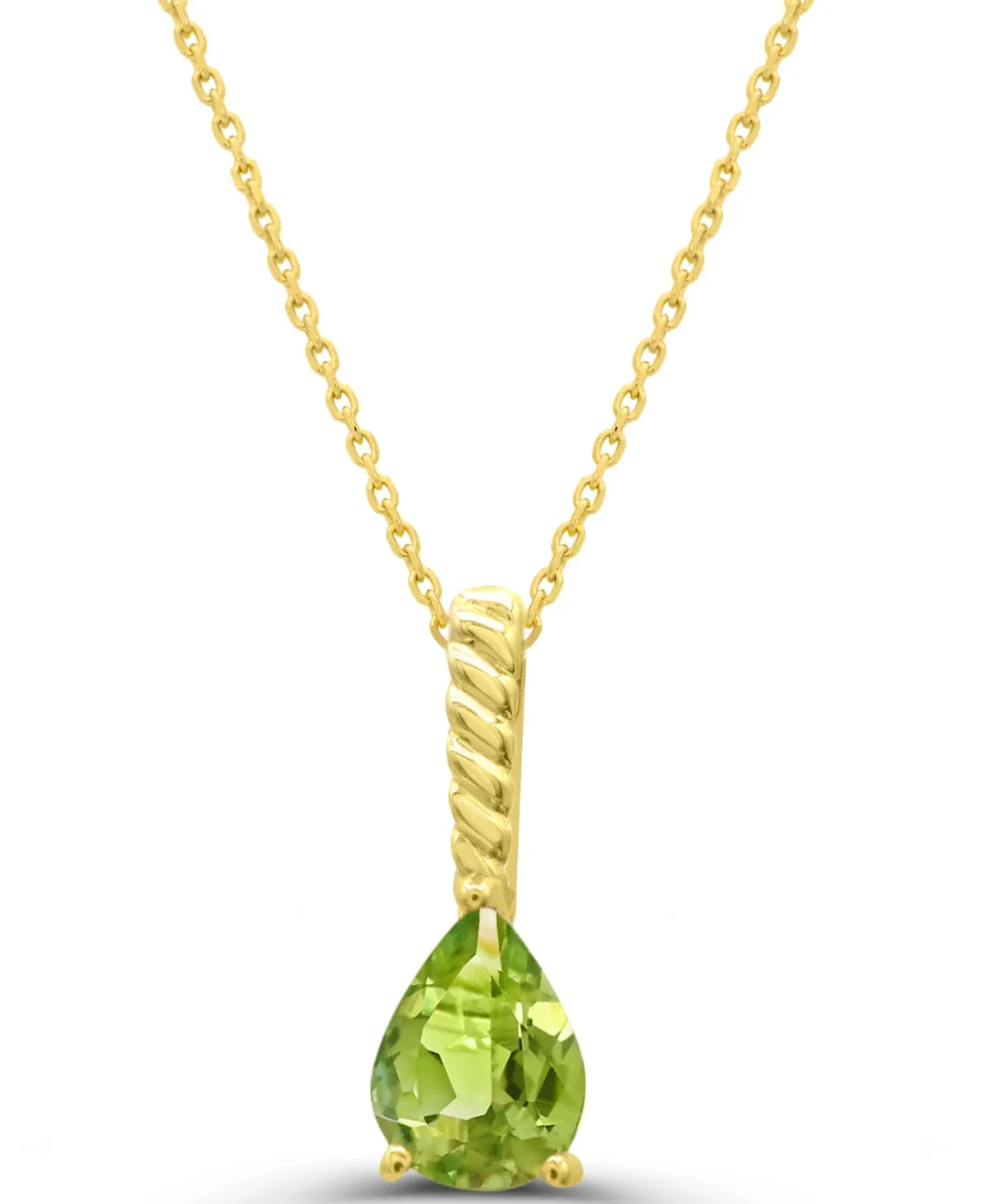 Peridot Pendant (5/8 ct. t.w.) in 14k Gold-Plated Sterling Silver by Macy's