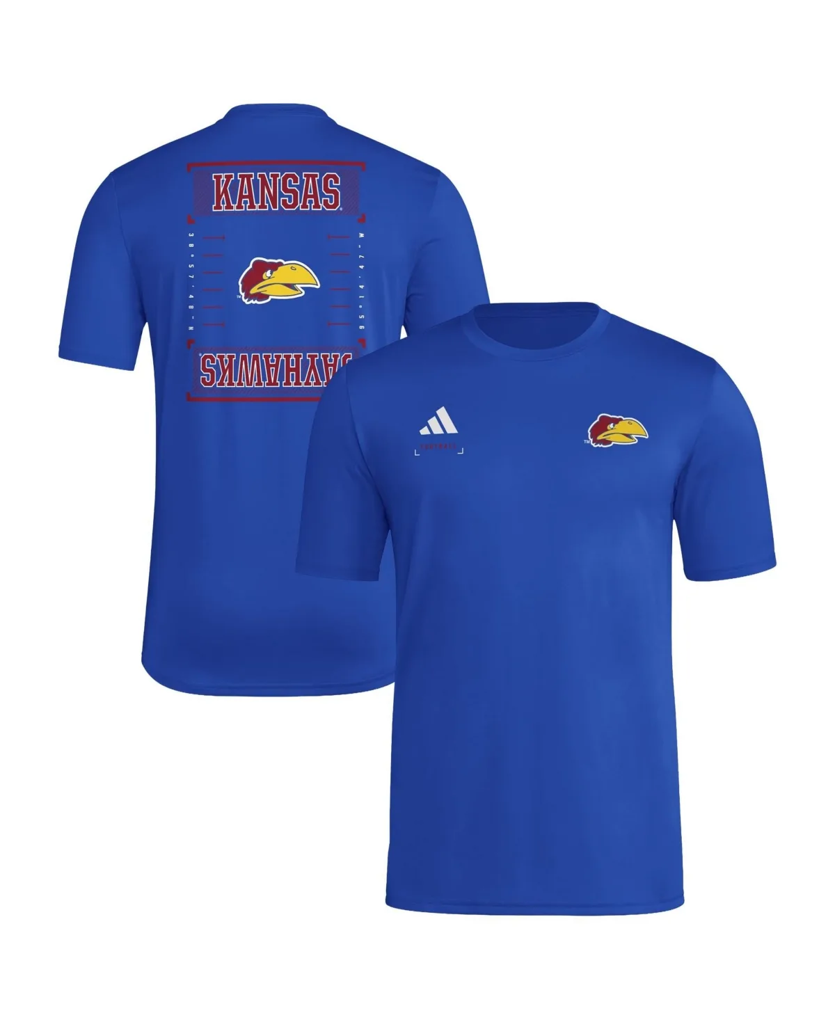 Kansas Jayhawks Locker Football Icon Aeroready Pre-Game T-Shirt by adidas