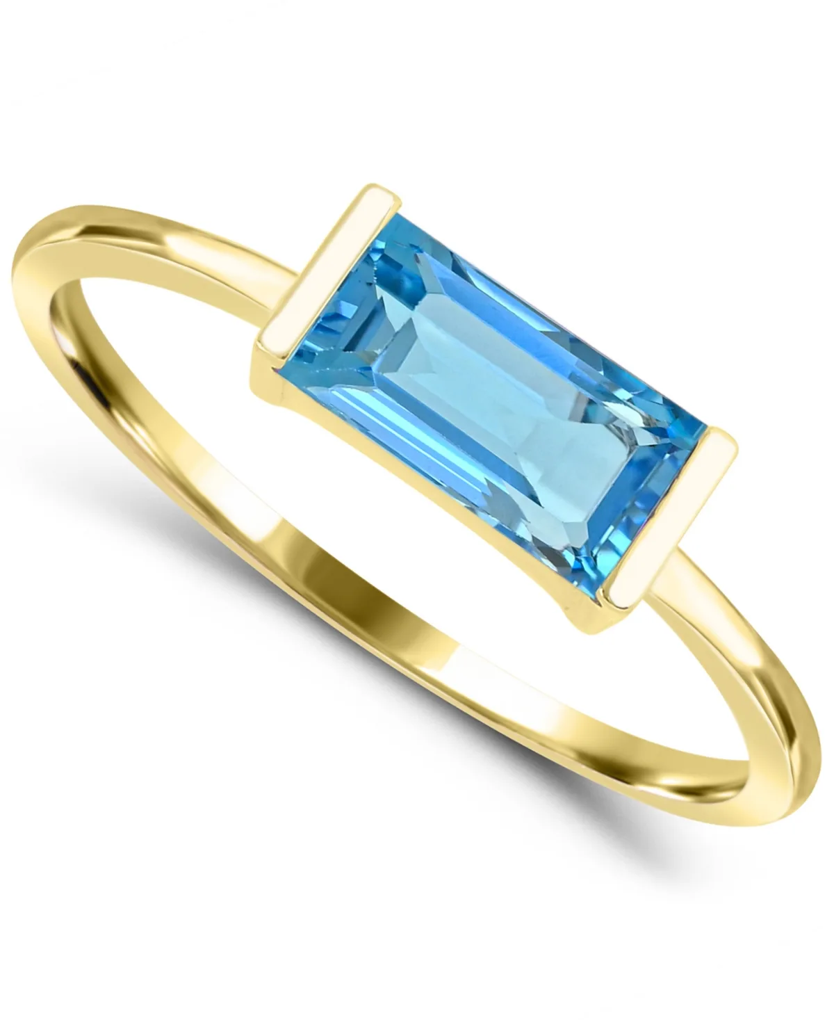Topaz Ring (3/4 ct. t.w.) in 14k Gold-Plated Sterling Silver by Macy's