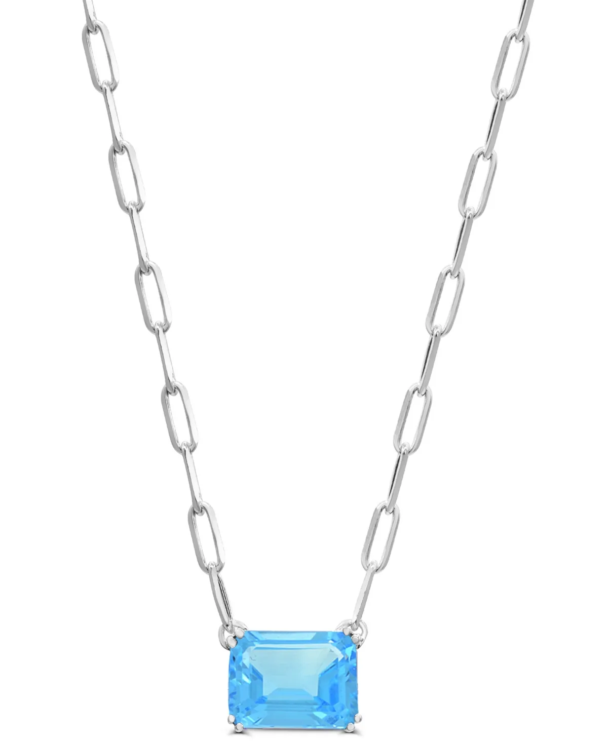 Topaz Pendant Necklace (2-1/8 ct. t.w.) in Sterling Silver by Macy's