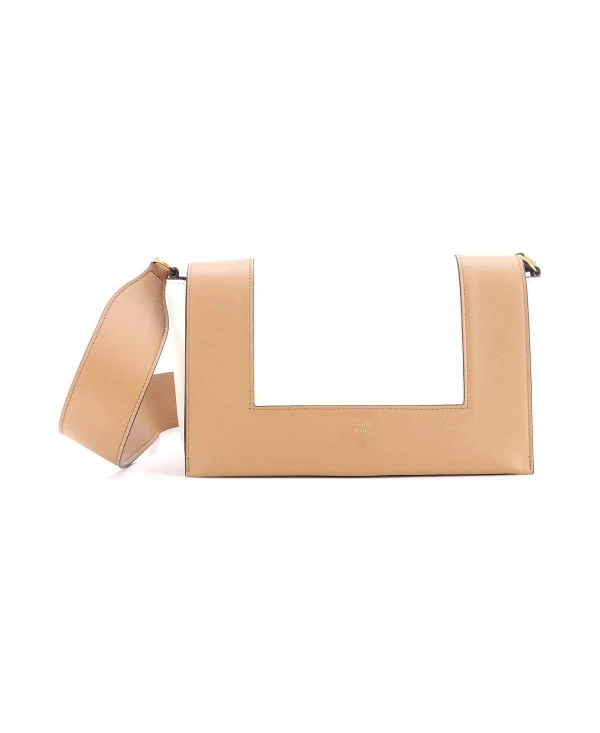 Pre-Owned Medium Frame Shoulder Bag Leather by Celine