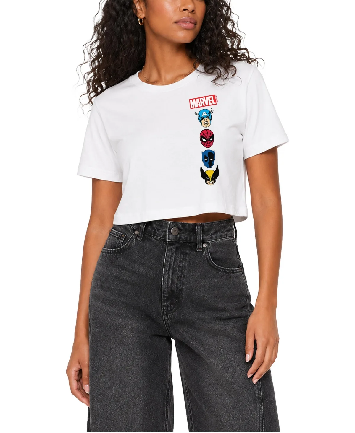 Marvel Cropped Graphic T-Shirt by Marvel