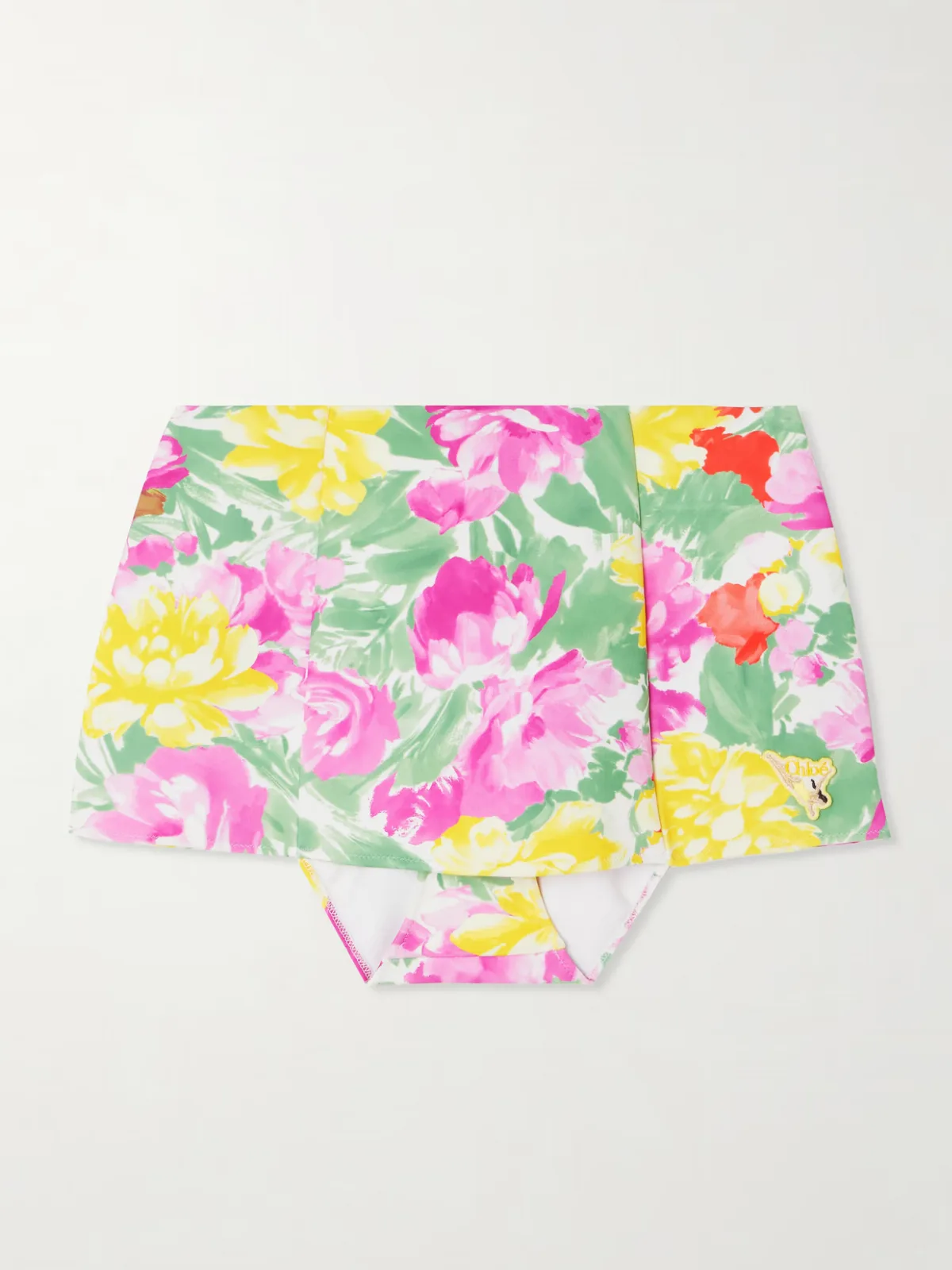 - Appliquéd Floral-print Bikini Skirt - by Chloé