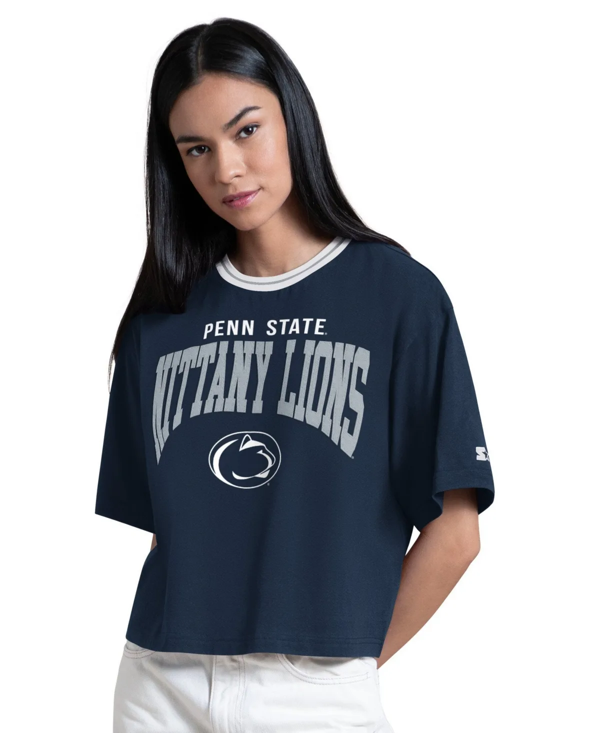 Penn State Nittany Lions Ace Cropped T-Shirt by Starter