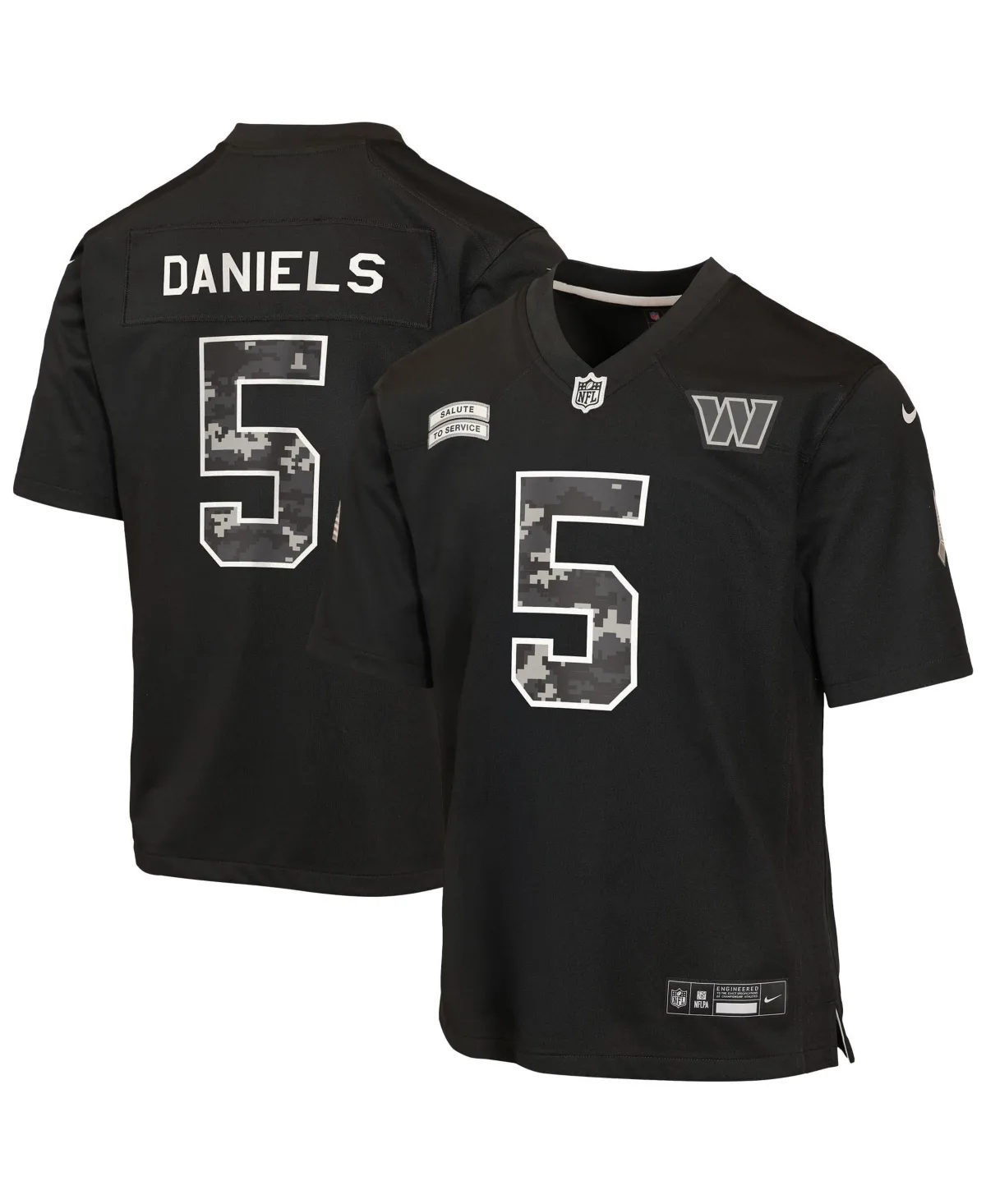 Jayden Daniels Washington Commanders 2026 Salute to Service Game Jersey by Nike