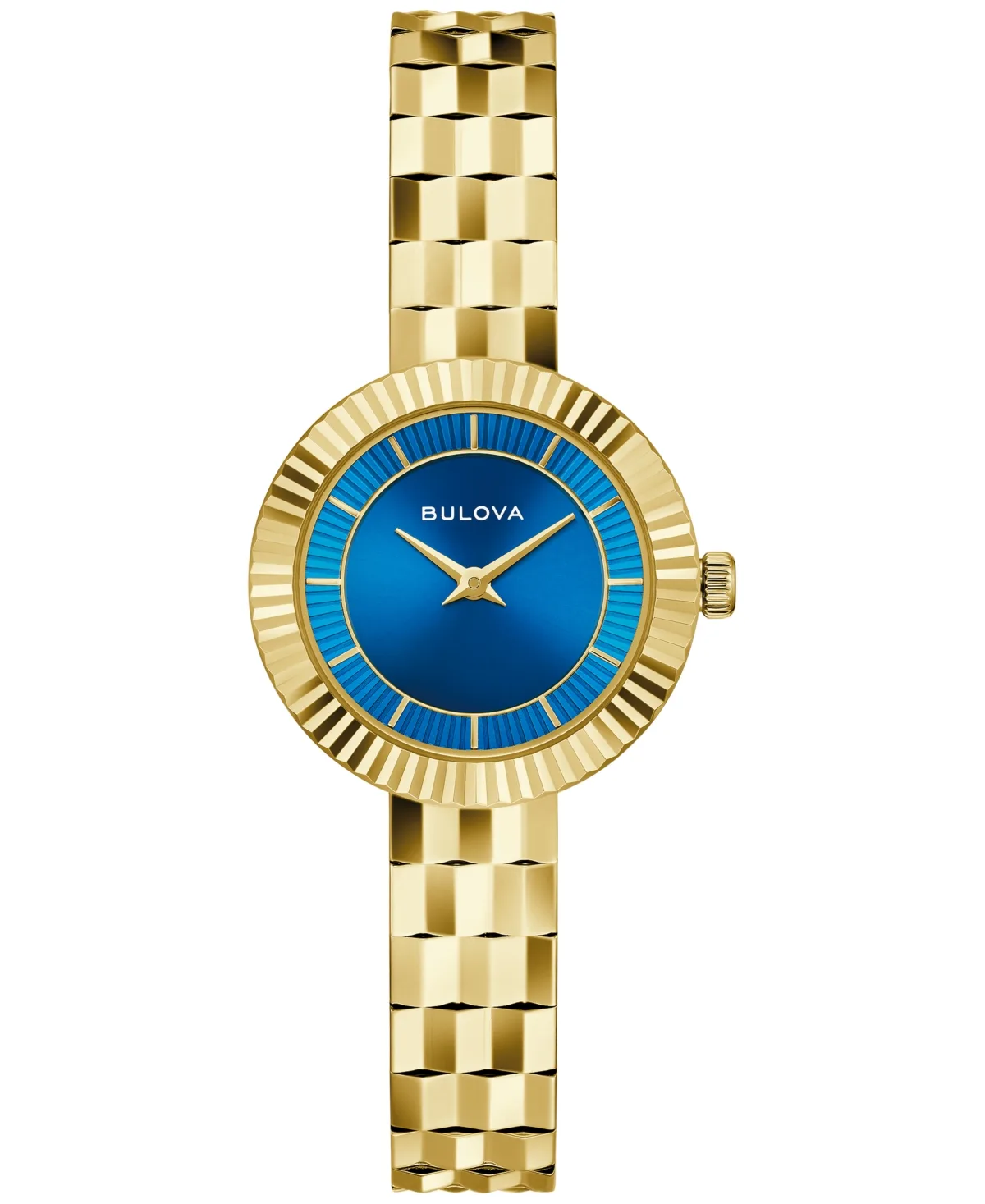 Quartz Disco Gold-Tone Stainless Steel Bracelet Watch 26.5mm by Bulova