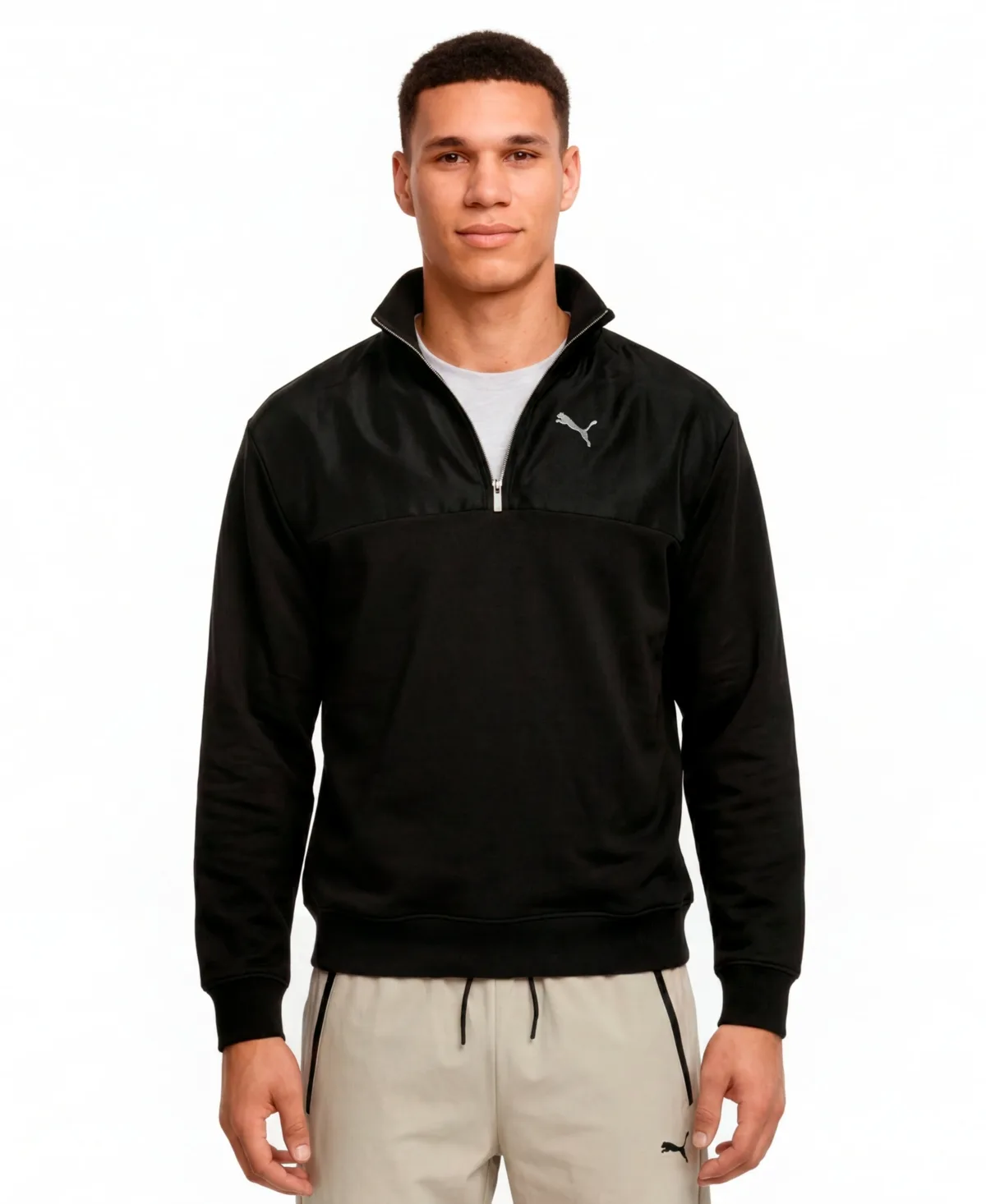 Elevated Shine Fleece Half Zip Sweatshirt by PUMA