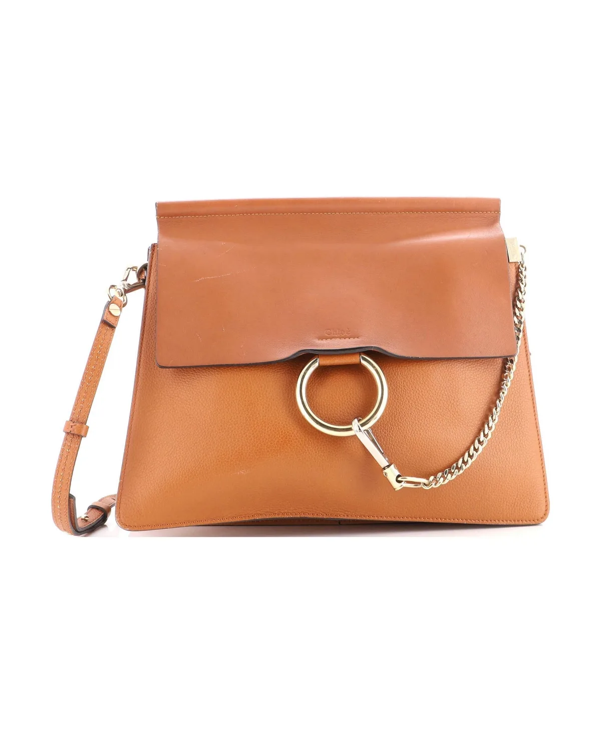 Pre-Owned Chloe Medium Faye Shoulder Bag Leather by Chloé