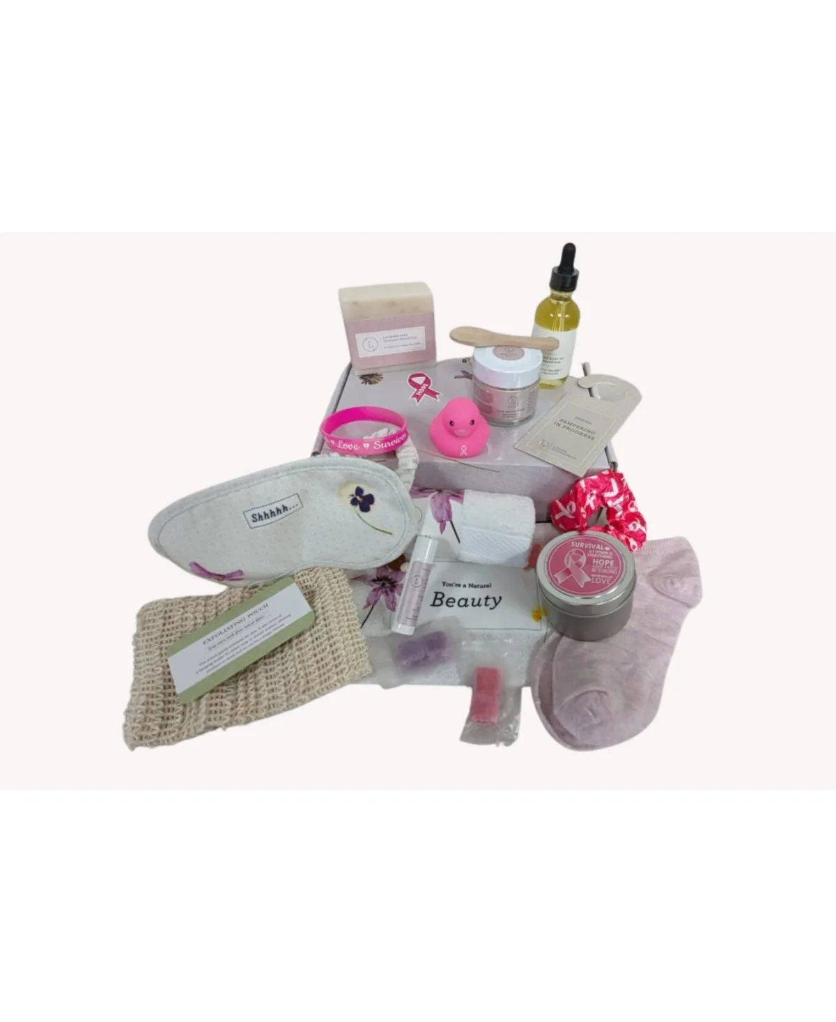 Breast Cancer Gift Box - Lavender and Citrus Accents by Lizush